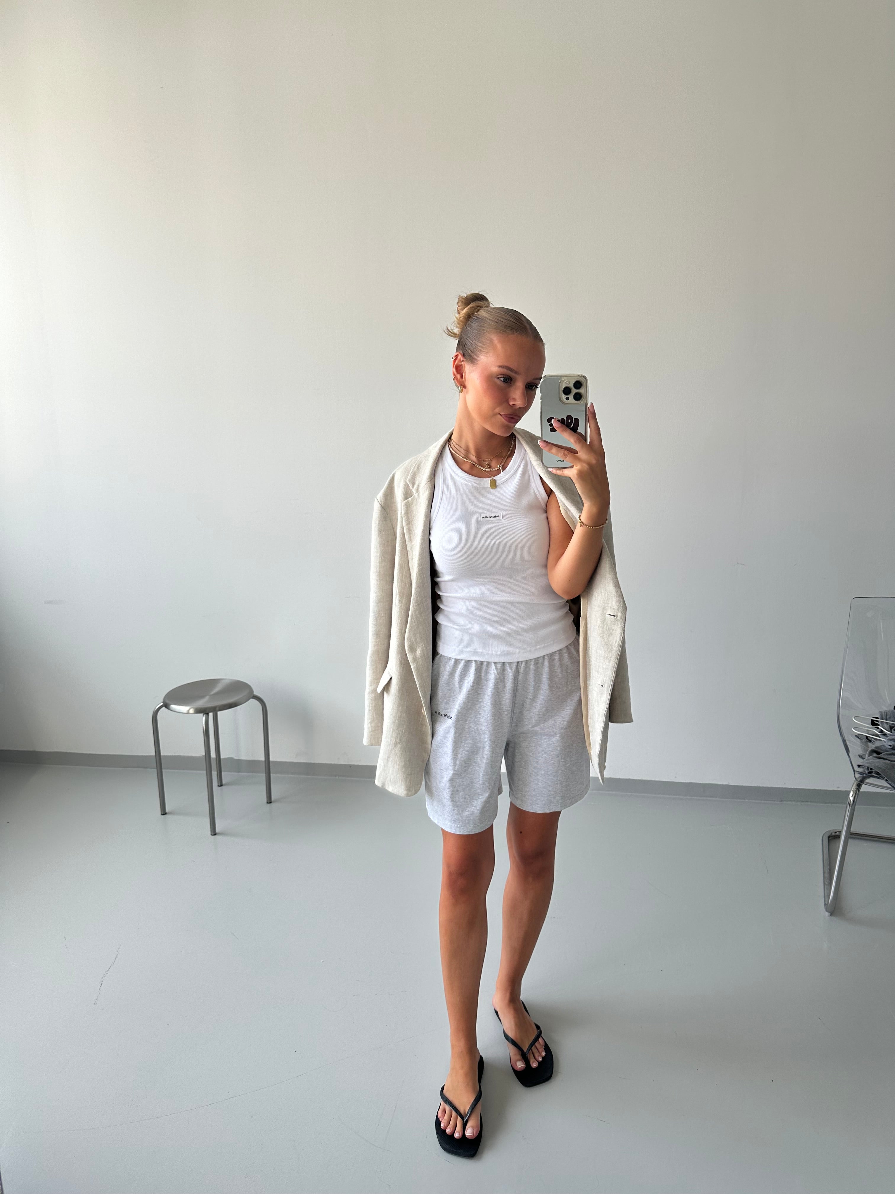 SOHO STUDIOS LIGHT JERSEY SHORTS light grey melange