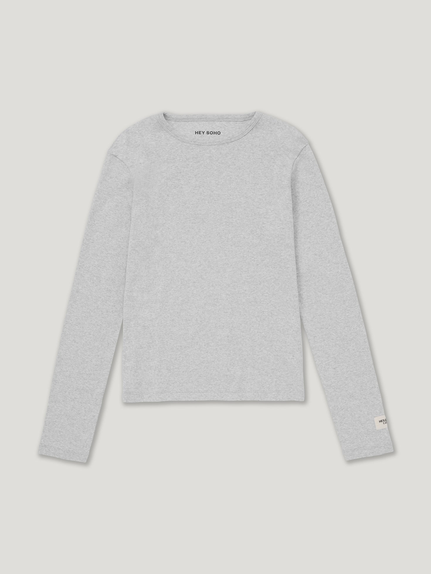 HEY SOHO RIB LONGSLEEVE light grey melange