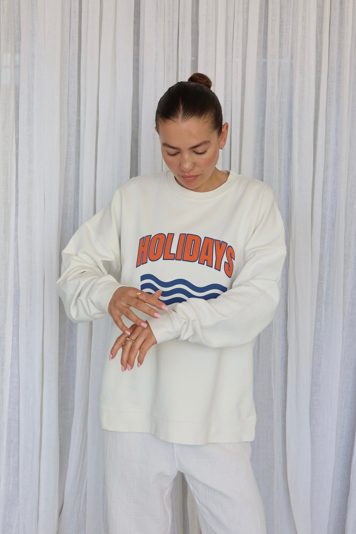 HOLIDAYS SWEATSHIRT OFFWHITE
