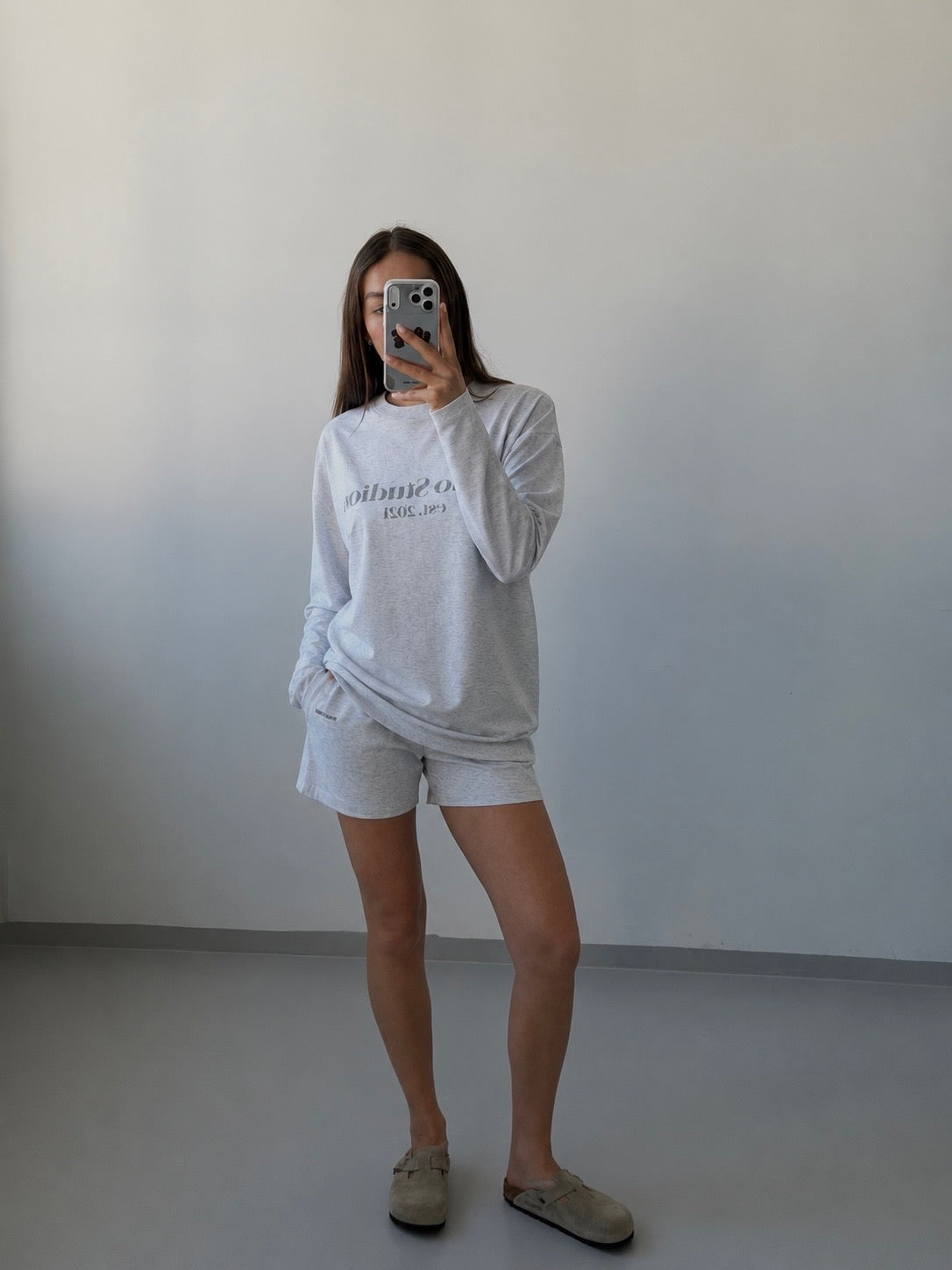 SOHO STUDIOS JERSEY LONGSLEEVE light grey melange