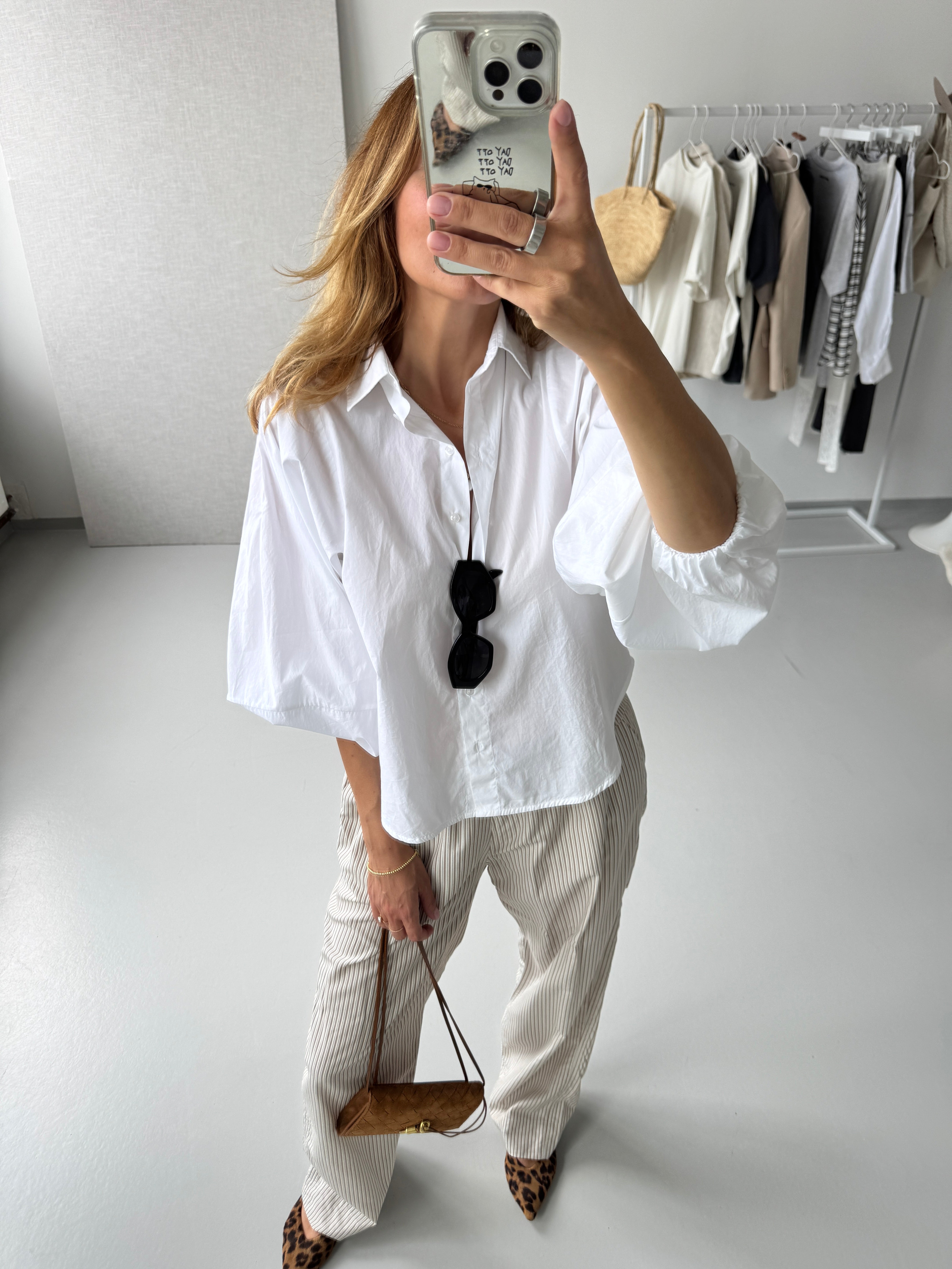 SOHO STUDIOS RODA PANTS BEIGE STRIPE