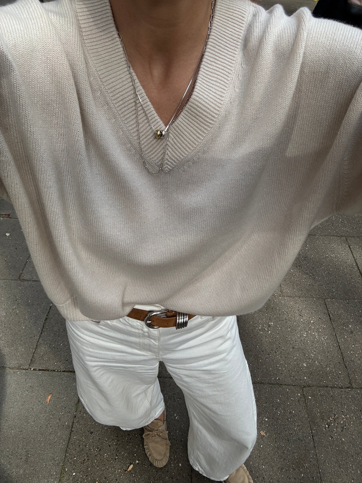 FENJA V-NECK CREME