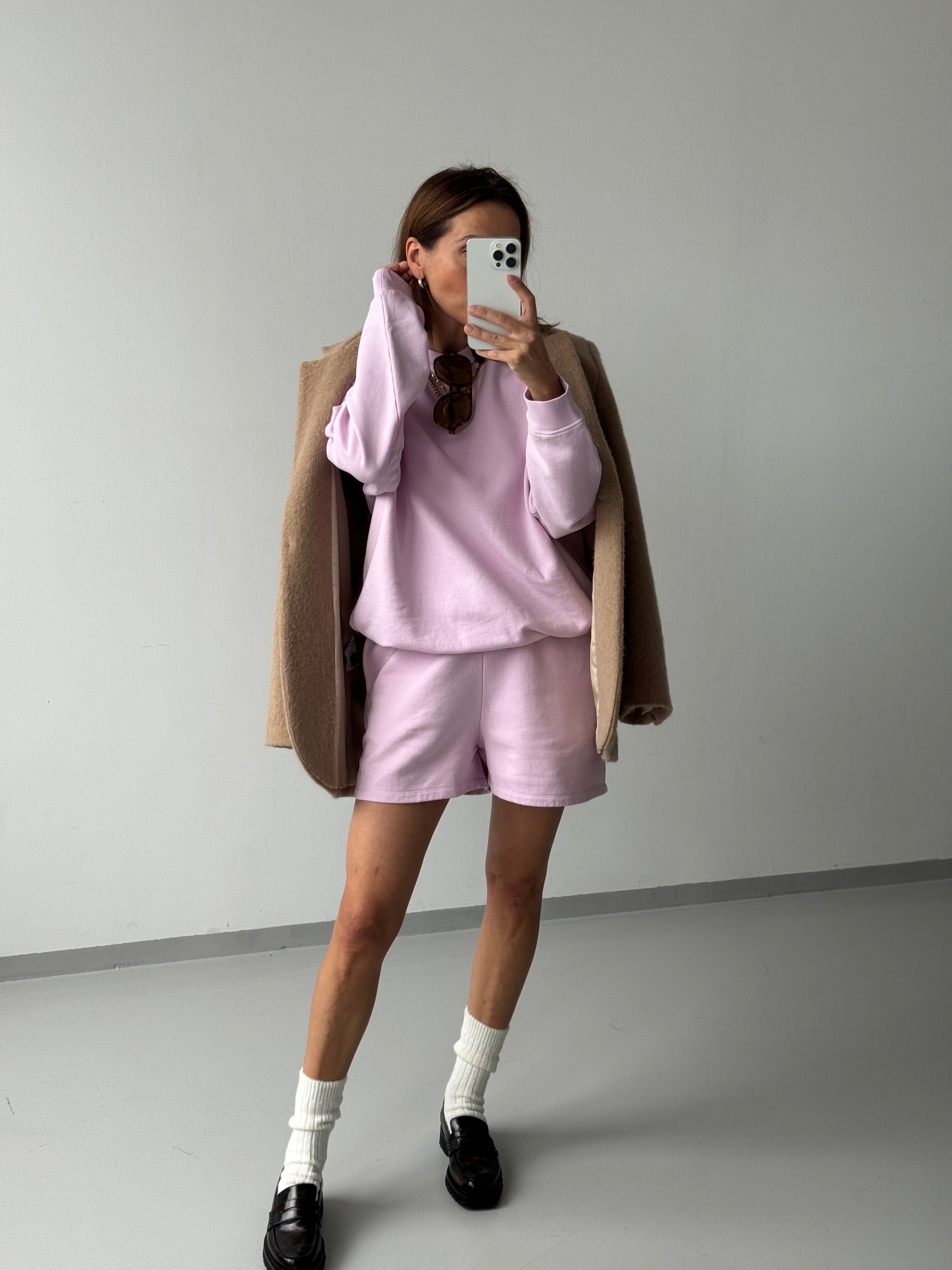 LOVE YOURSELF SHORTS blush