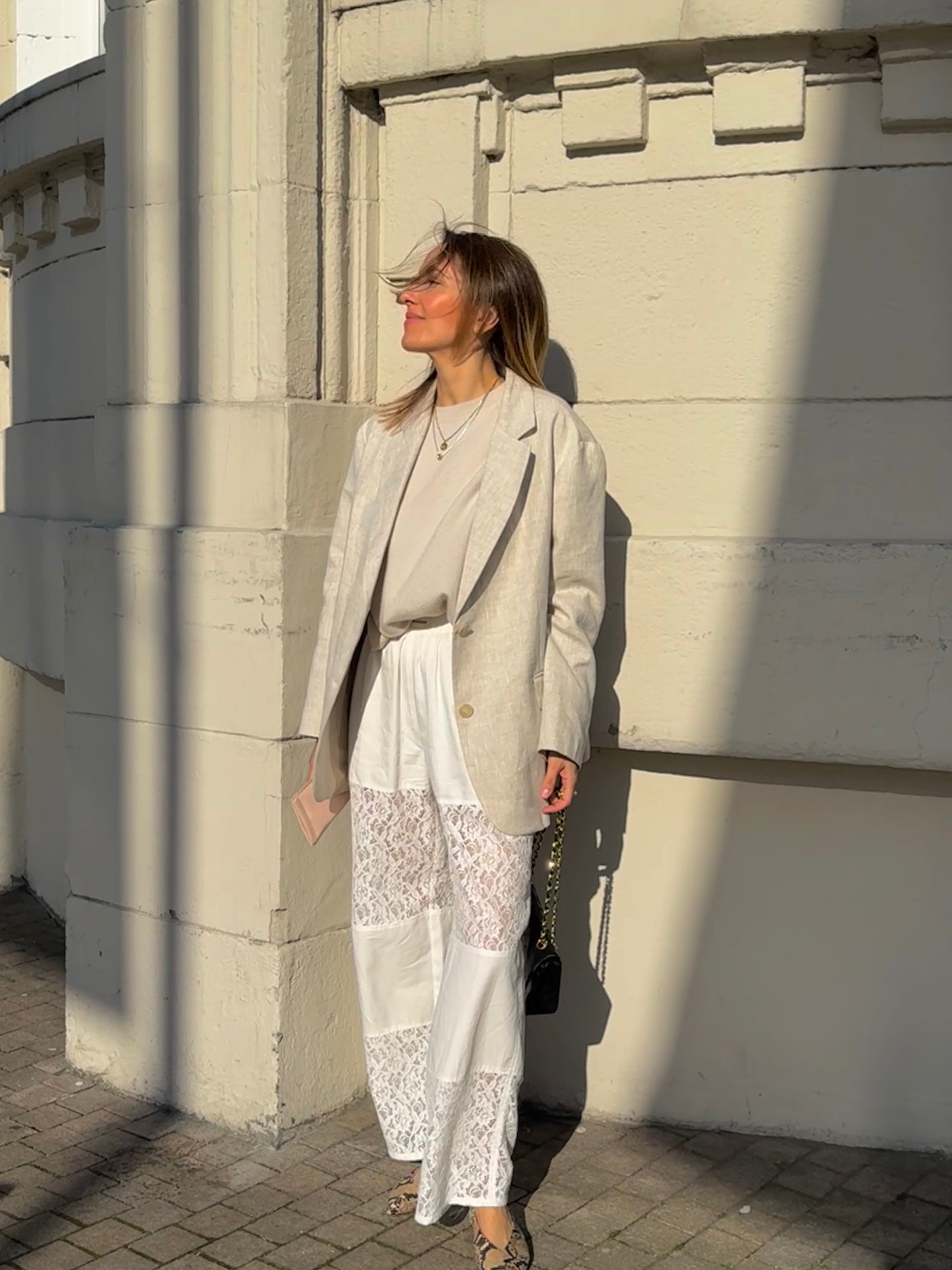 SOHO STUDIOS ANNI BLAZER sand