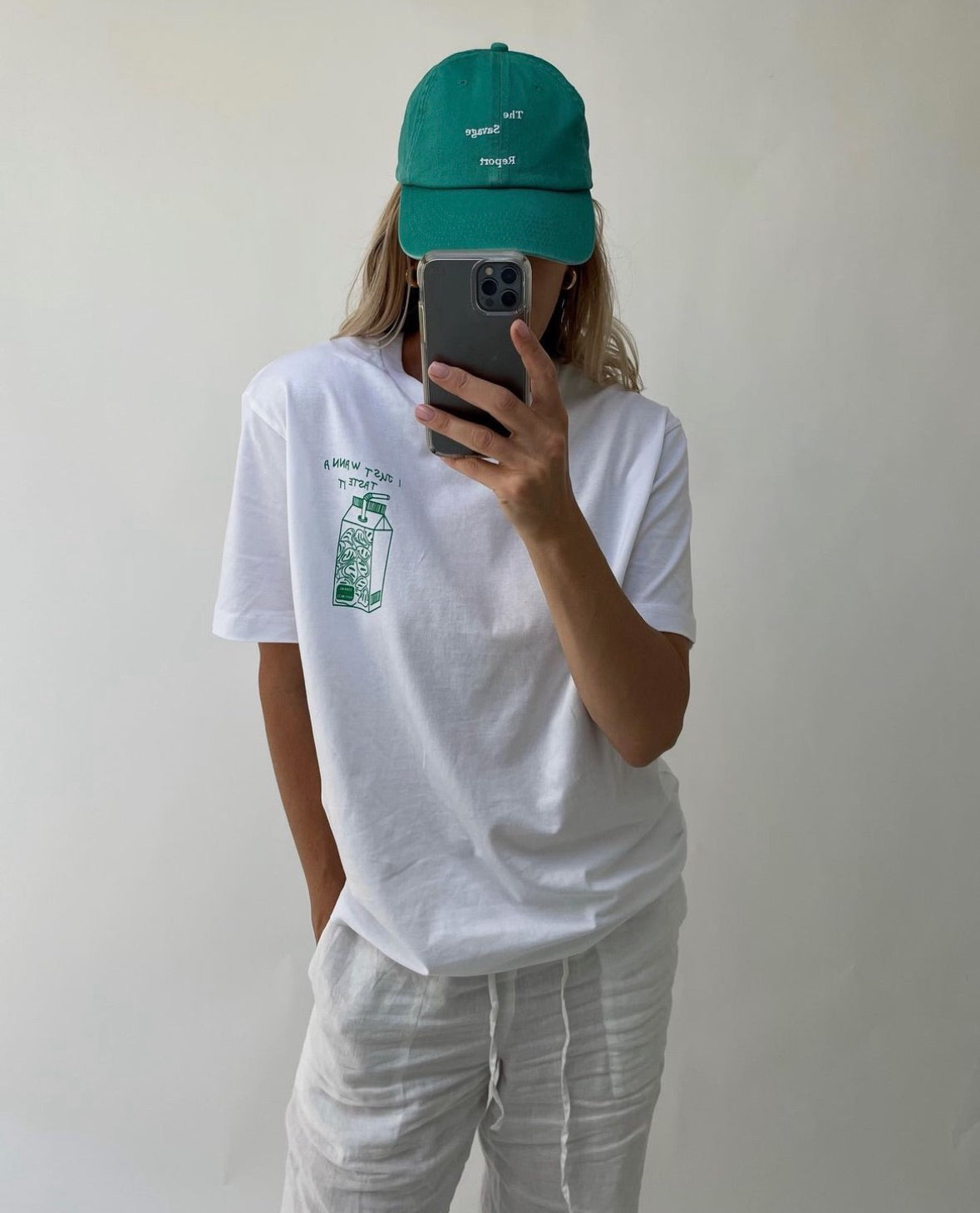 SOAK UP THE HAPPINESS T-Shirt offwhite