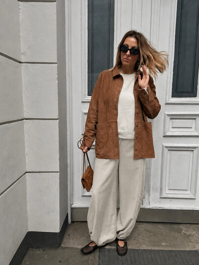 SOHO STUDIOS AYDA BARREL PANTS beige