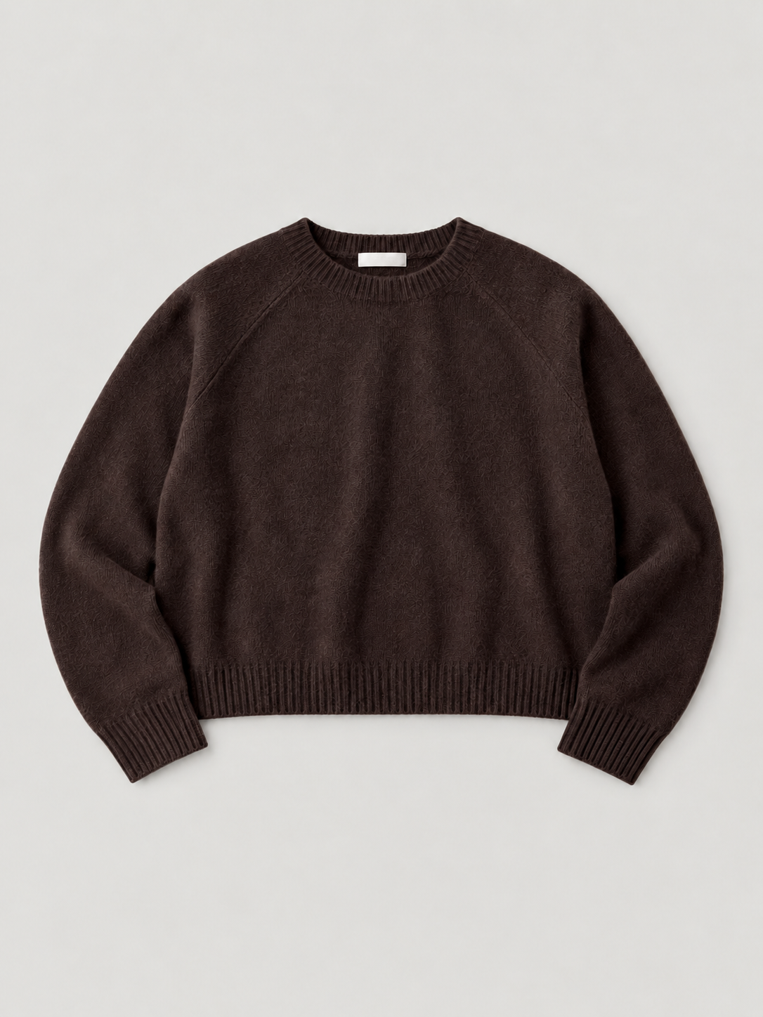 NOLA BRUSHED CREWNECK CHOCOLAT