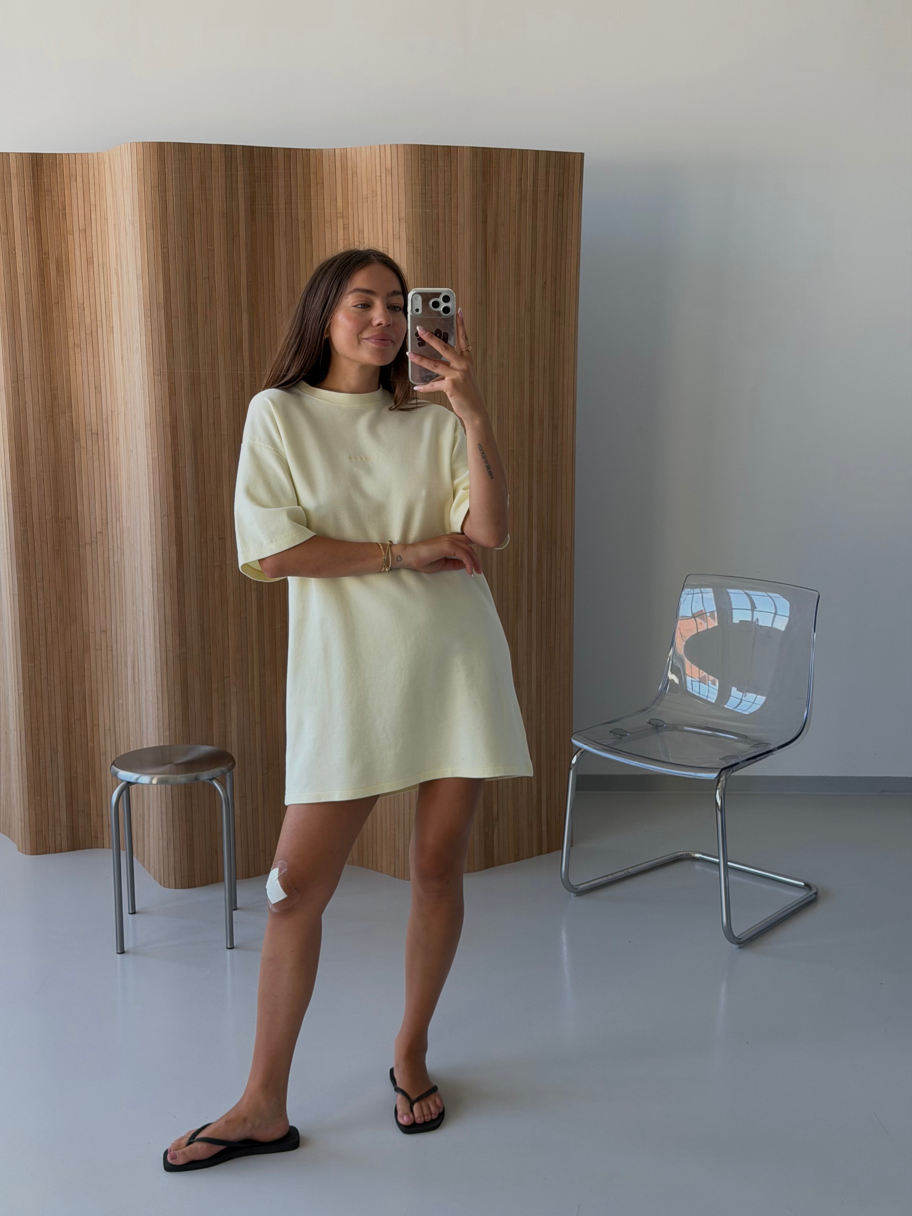 ALVA DRESS butter yellow