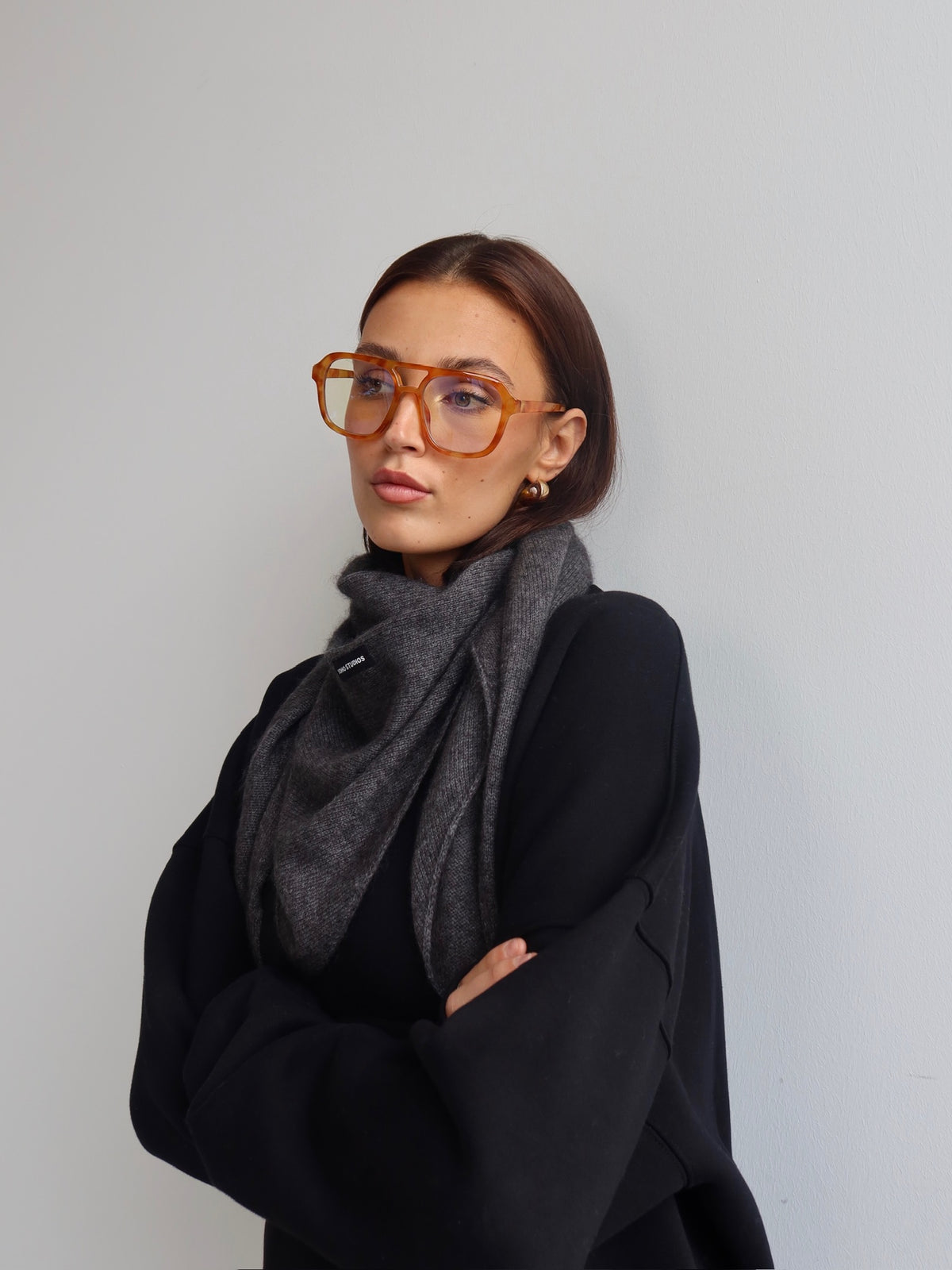ESMÉE SCARF GREY MELANGE