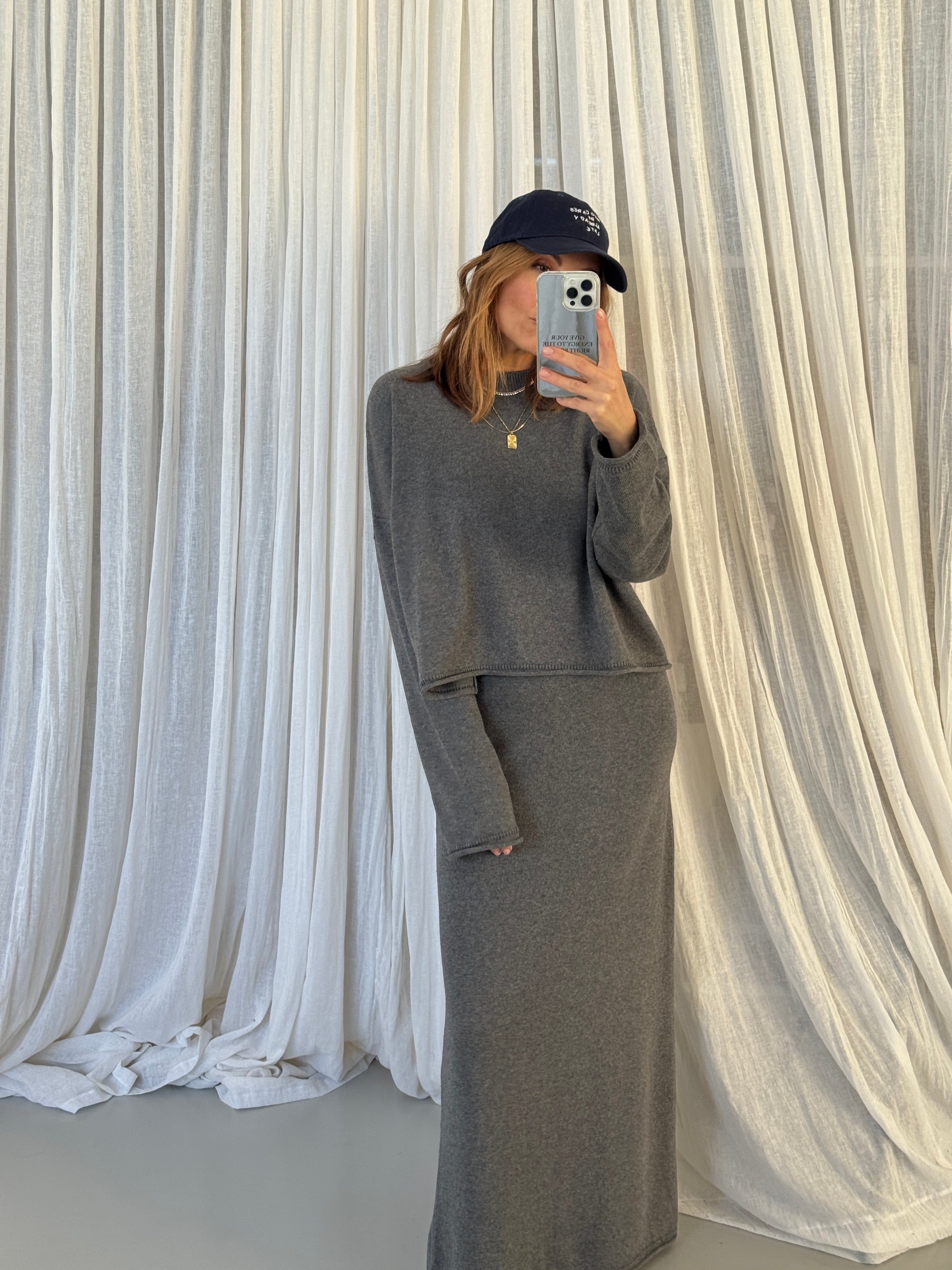 ANTONELLA SKIRT grey melange