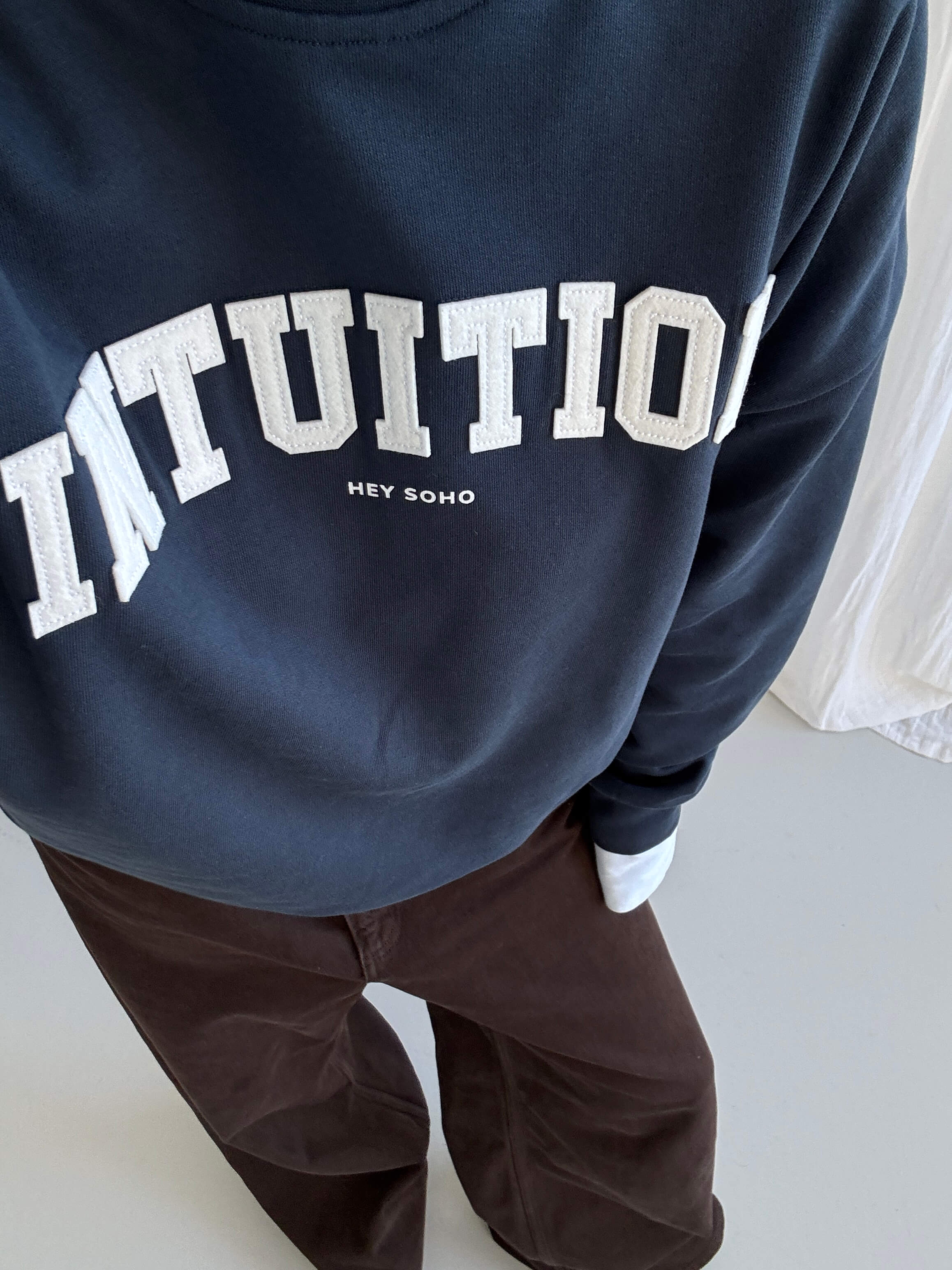 INTUITION Sweater midnight | white