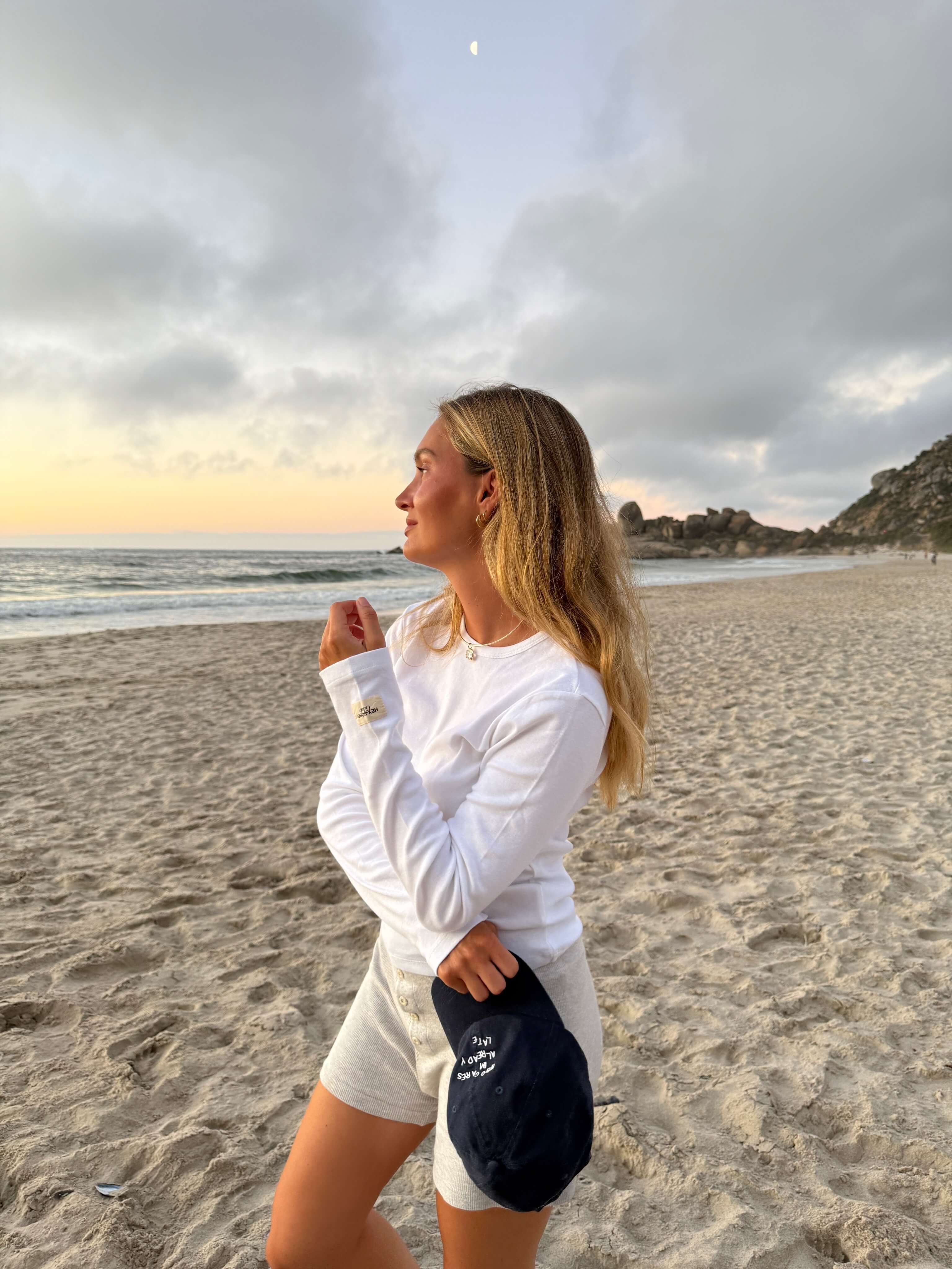 HEY SOHO RIB LONGSLEEVE white