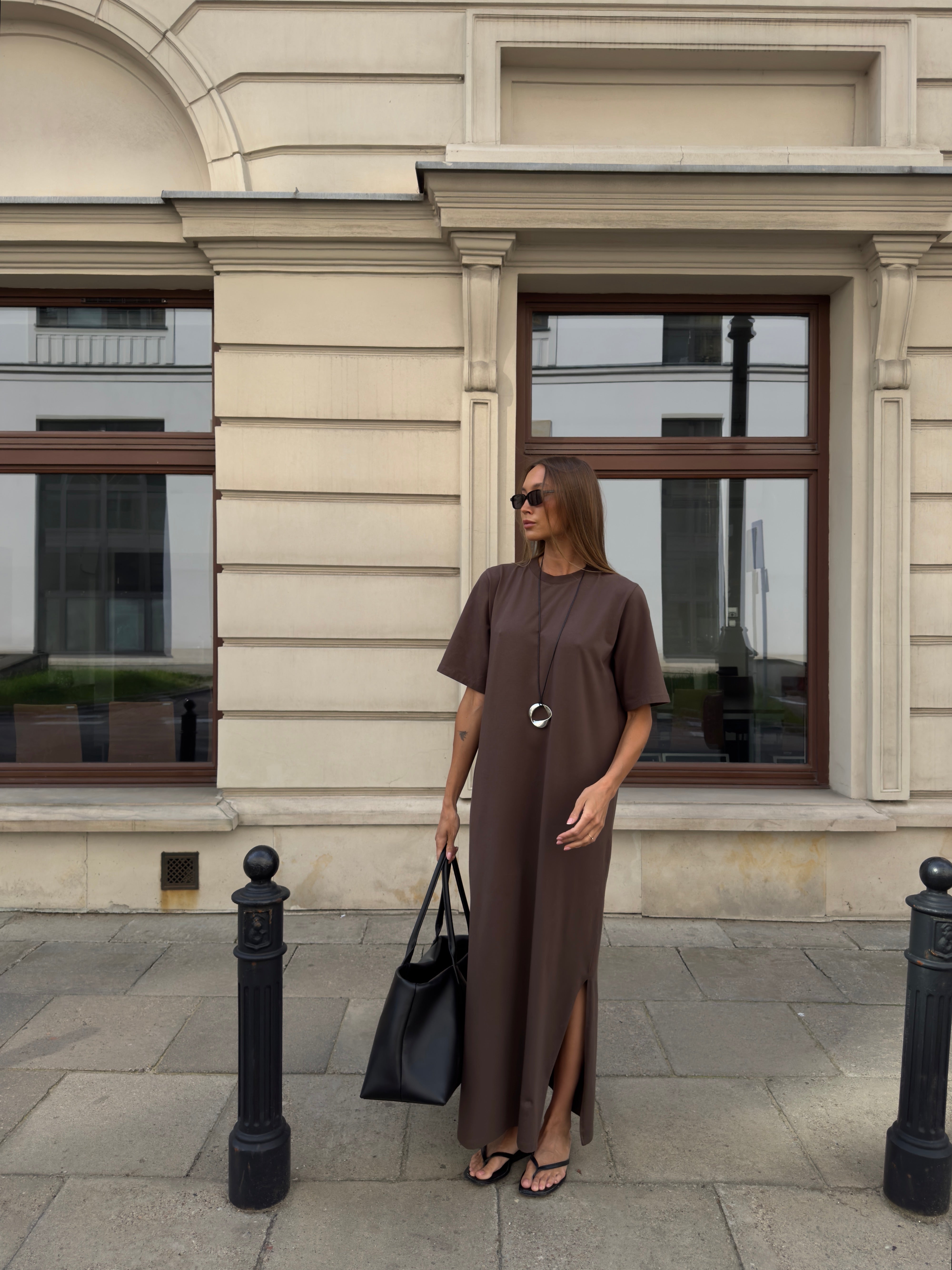 SOHO STUDIOS THERESA T-Shirt Dress chocolate