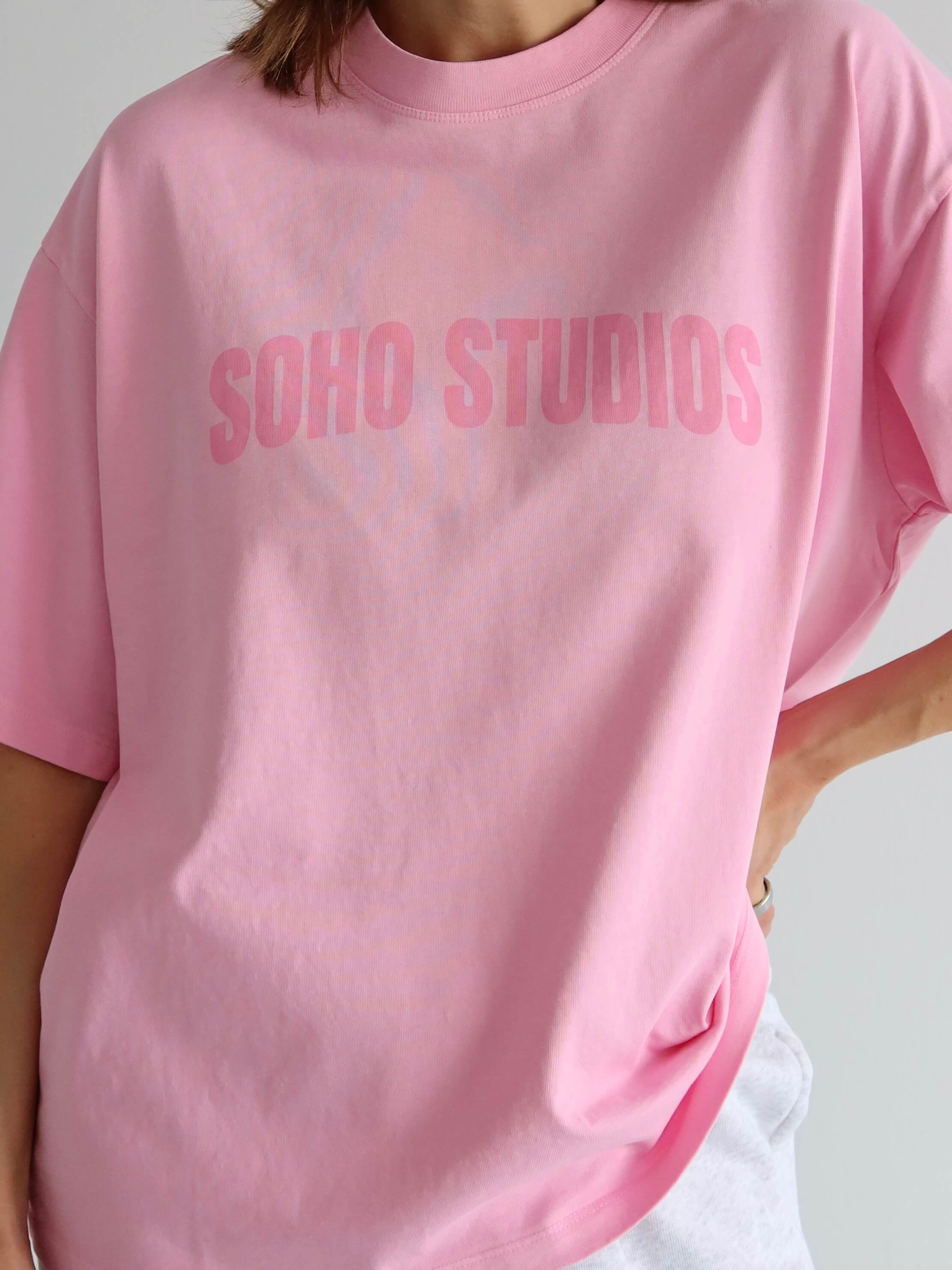 SOHO STUDIOS LOGO T-Shirt washed pink
