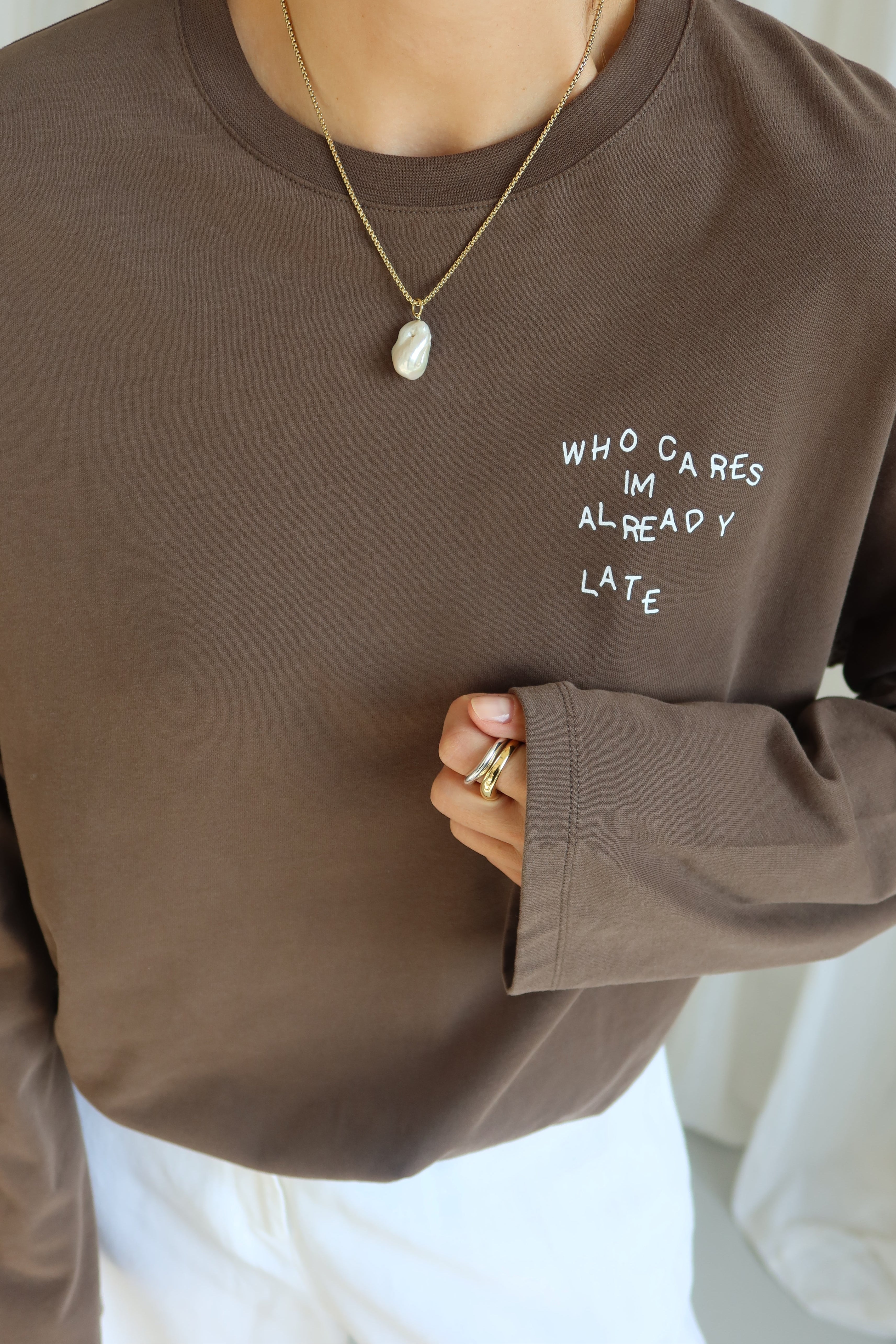 WHO CARES Longsleeve