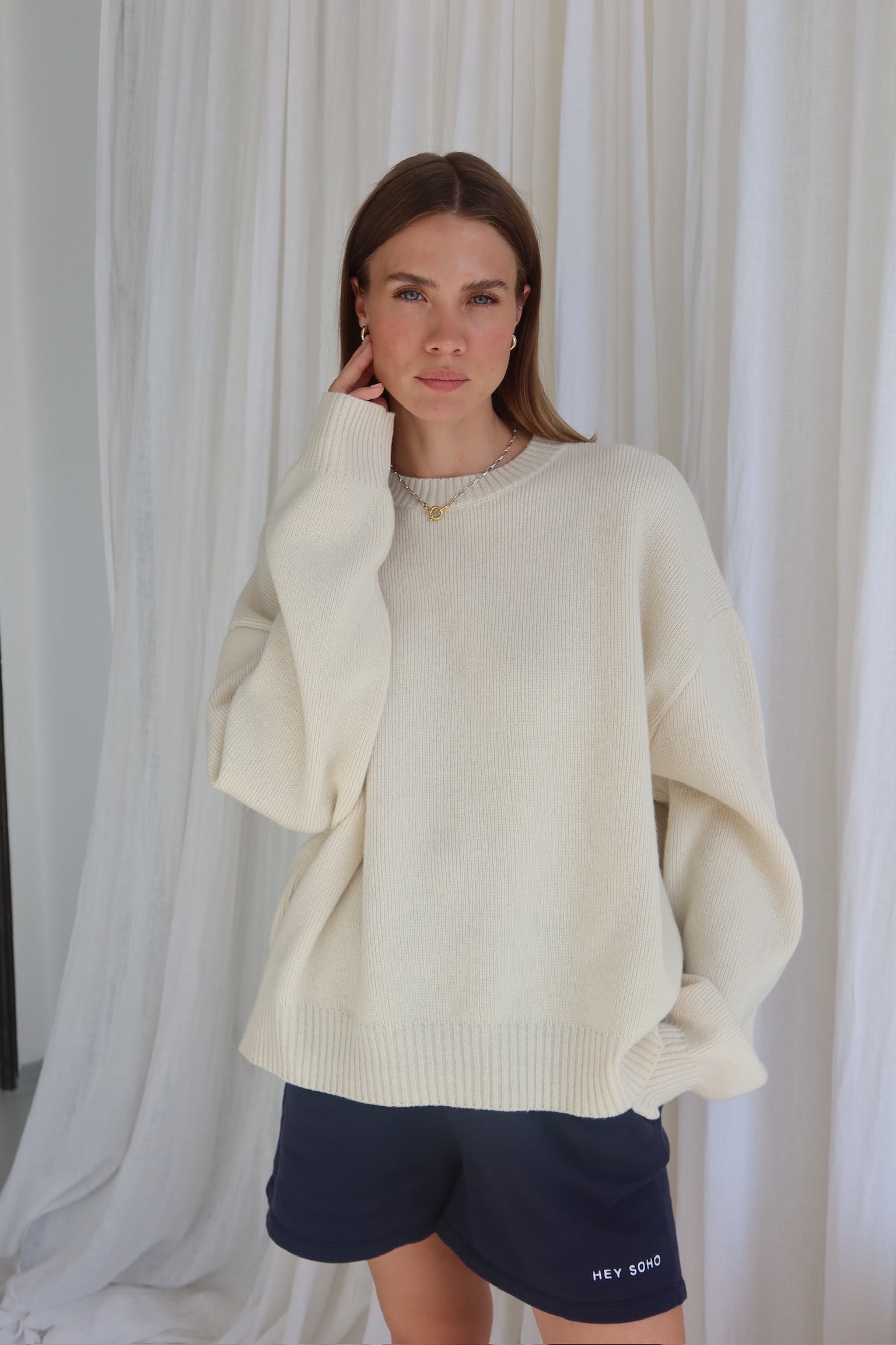SOHO STUDIOS AVA PULLOVER light butter