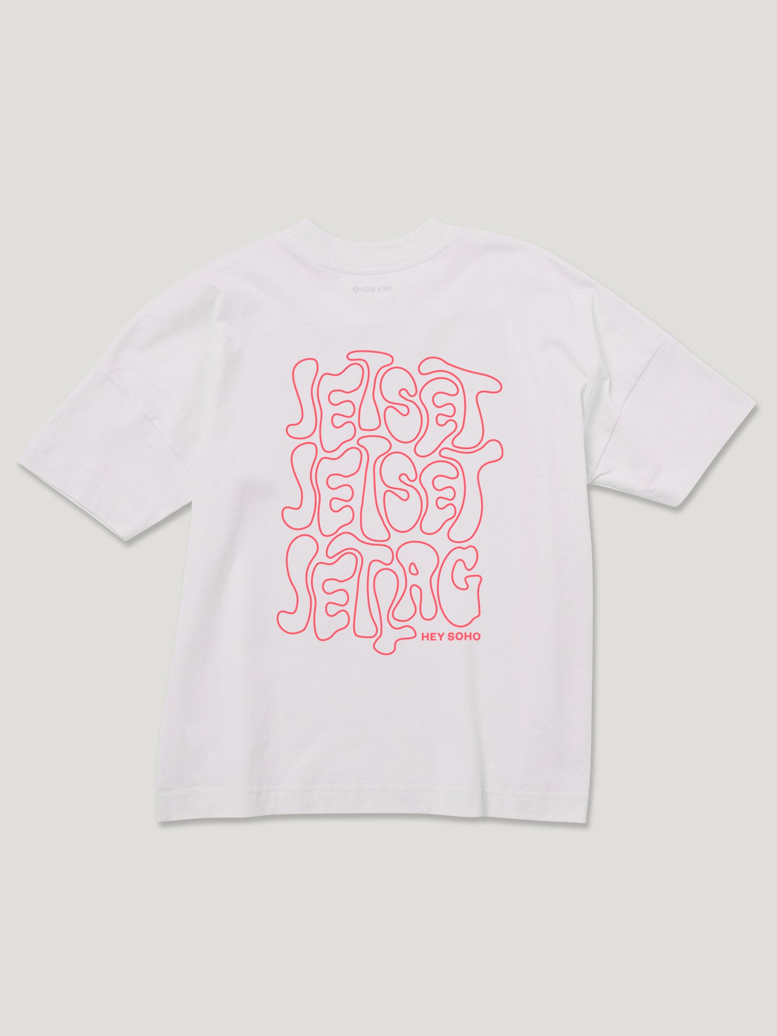 JETSET T-Shirt weiß/orange