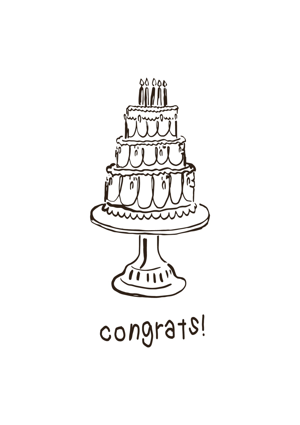 HEY SOHO KLAPPKARTE "Congrats"
