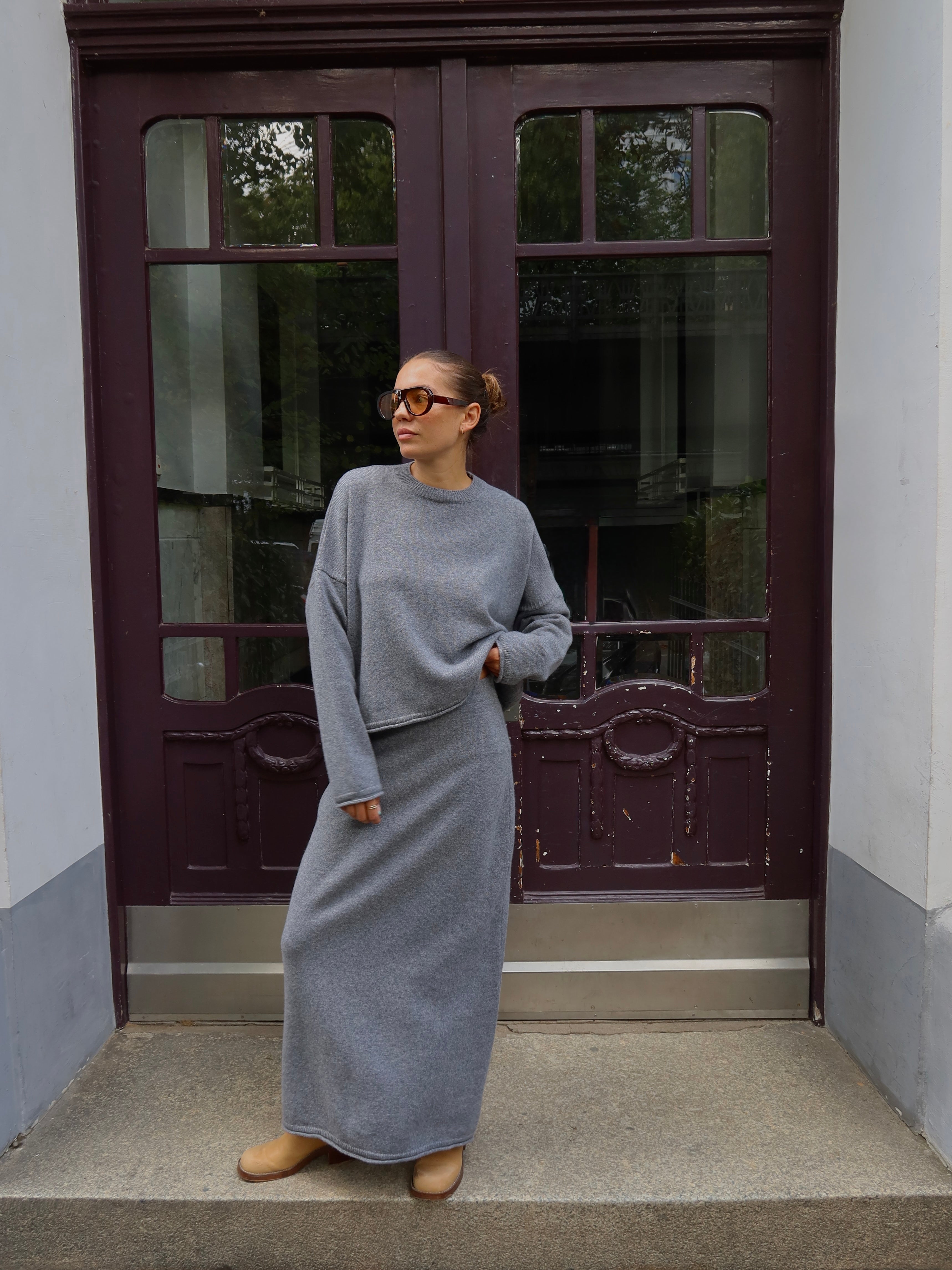 ANTONELLA SKIRT grey melange