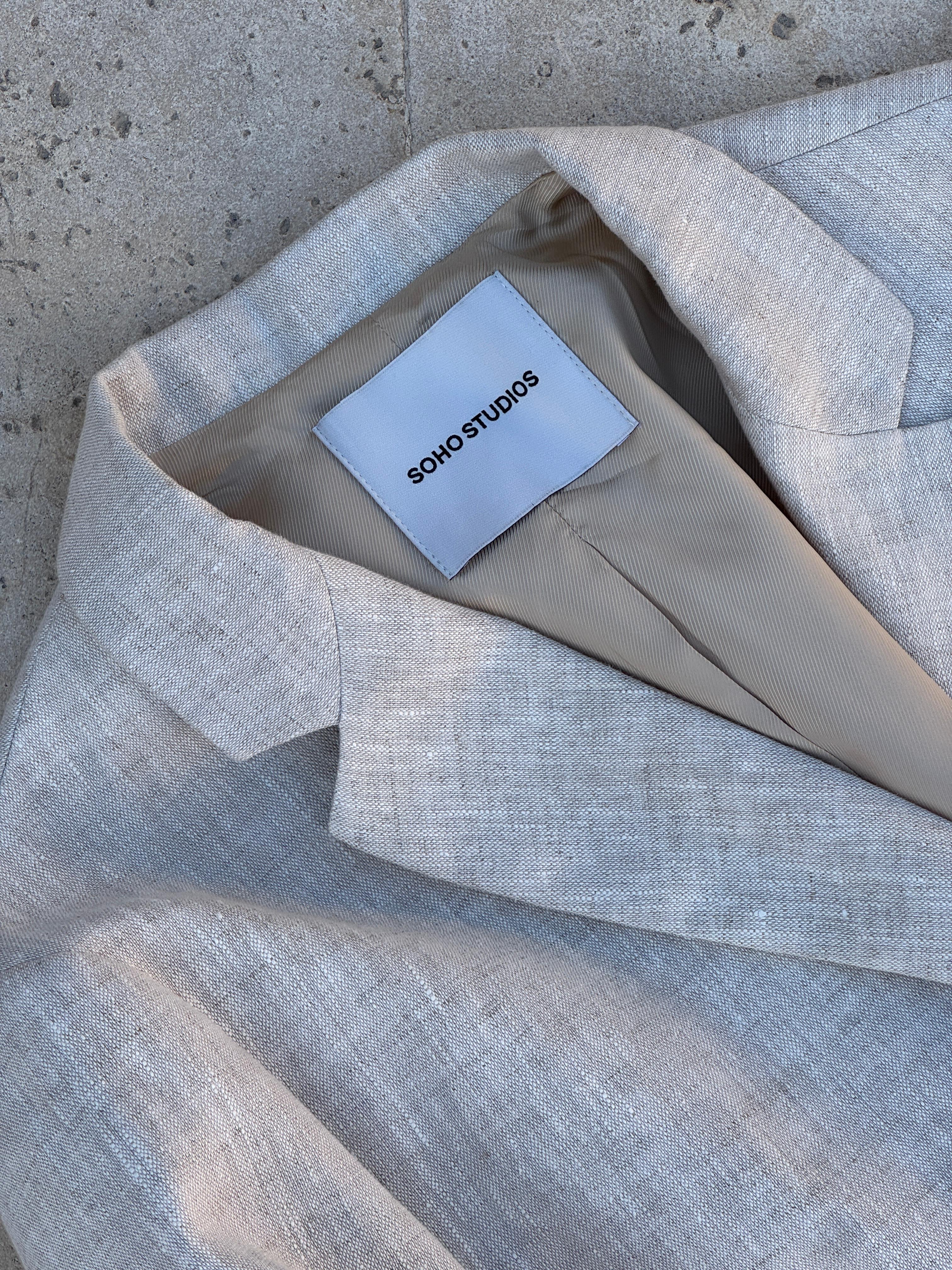 SOHO STUDIOS ANNI BLAZER sand