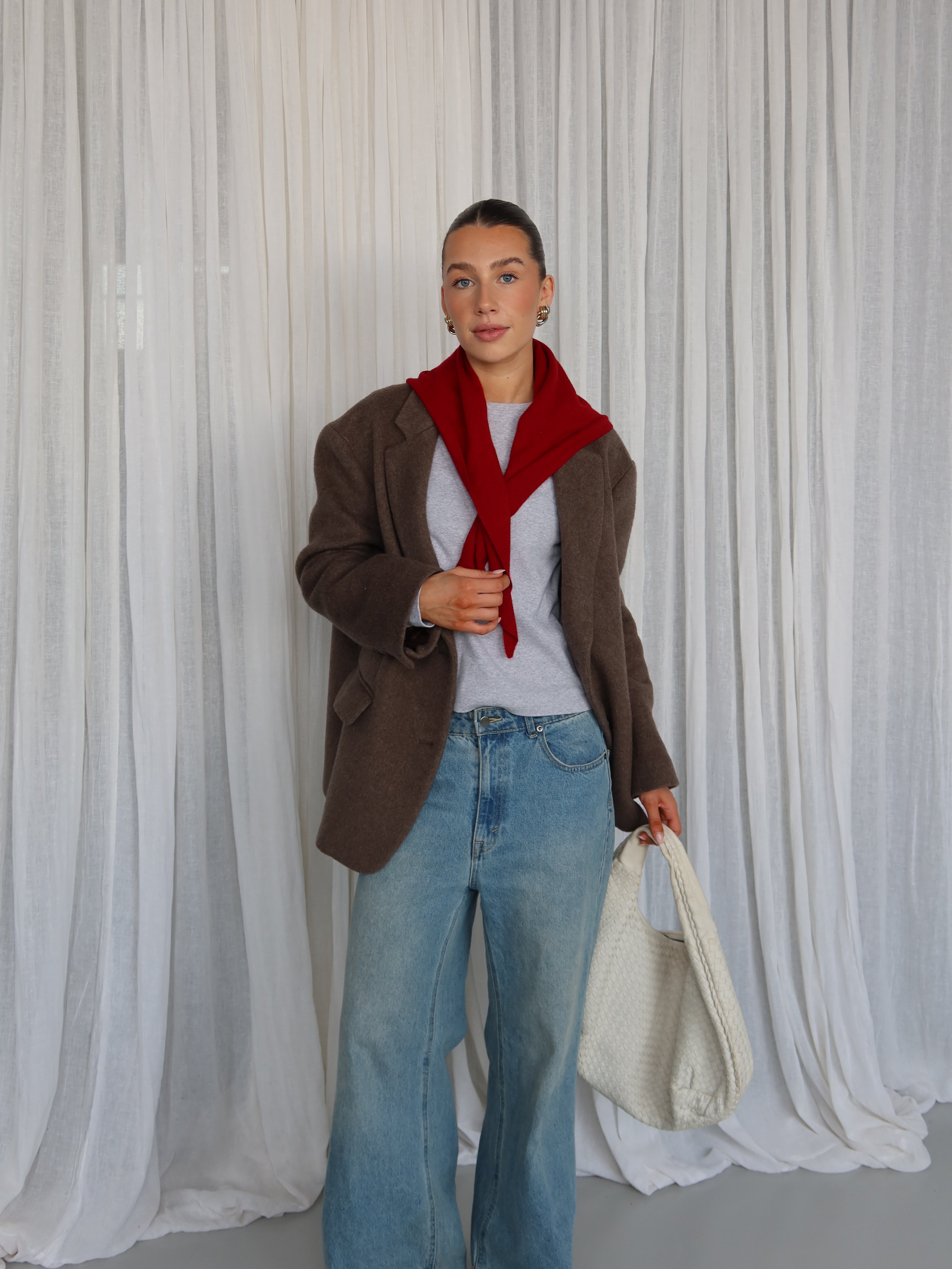 LOUISA CASHMERE SCARF red