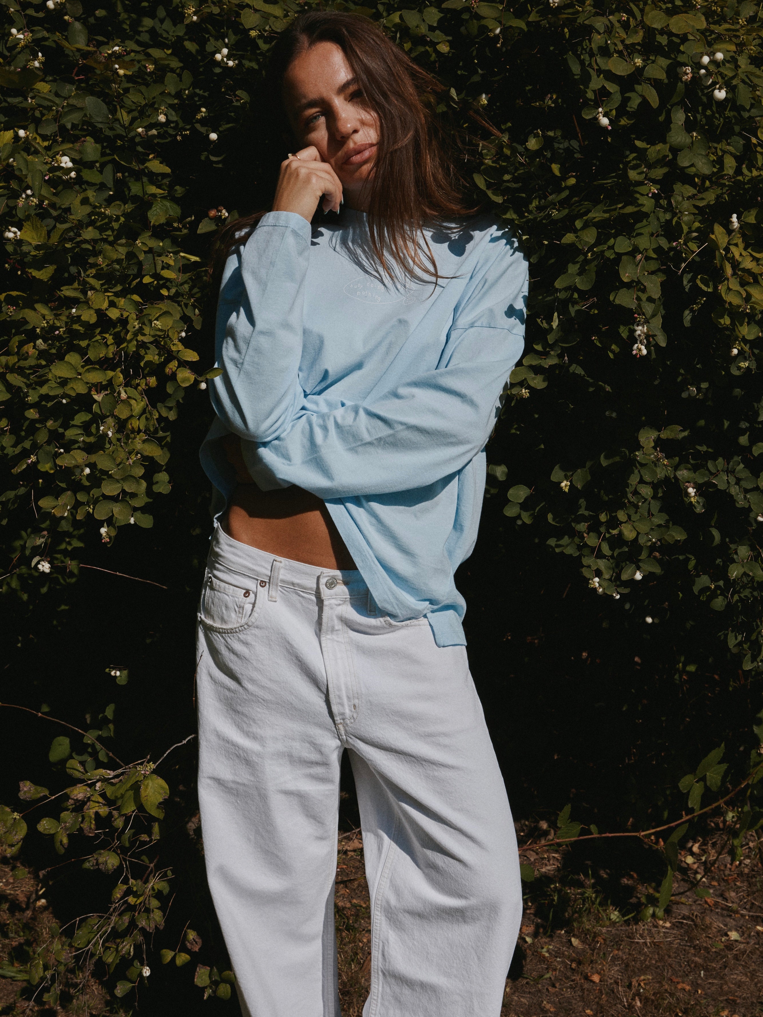 BOOKED & BUSY LONGSLEEVE AURA BLUE
