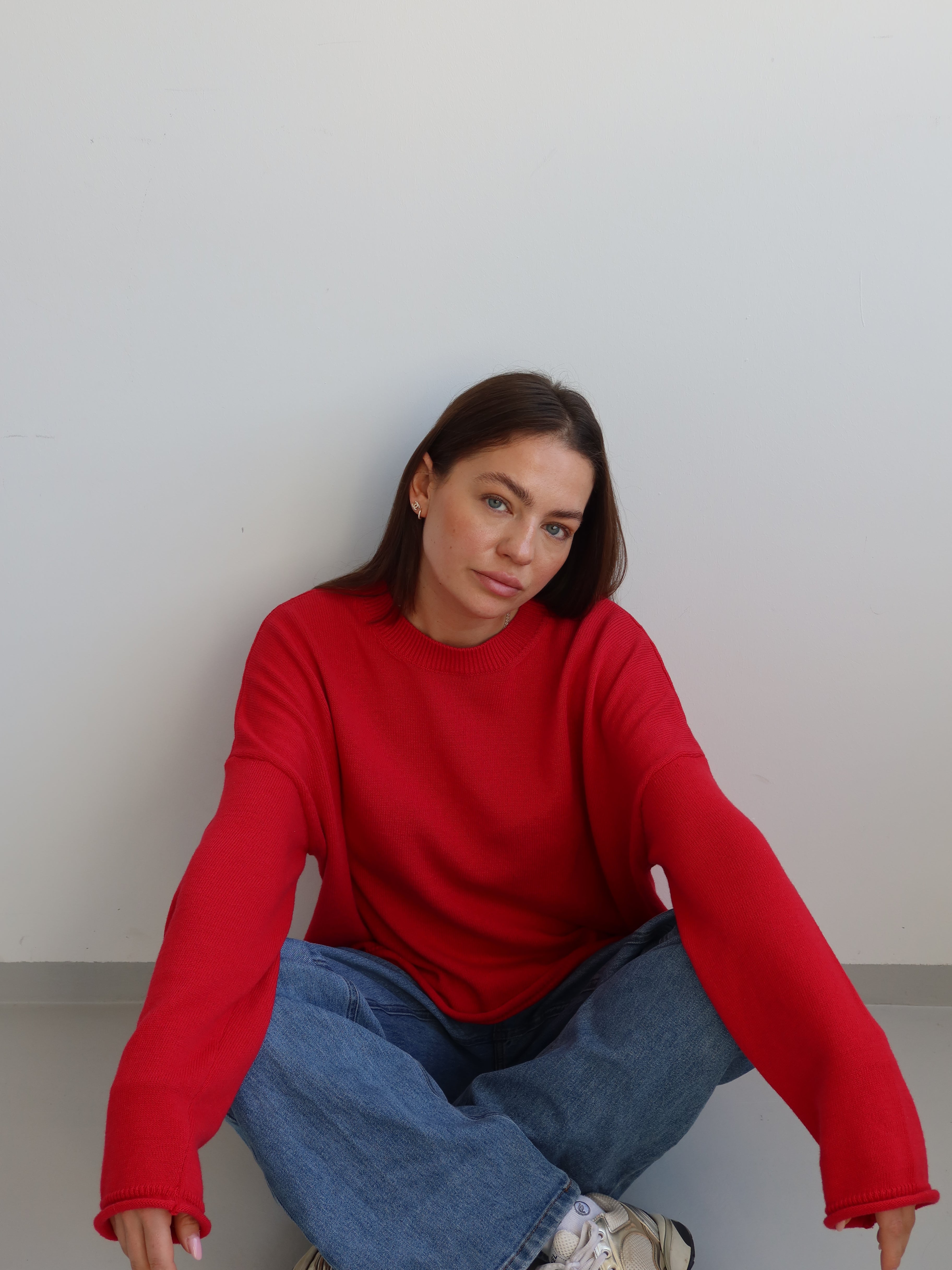 AMELIE CREWNECK red