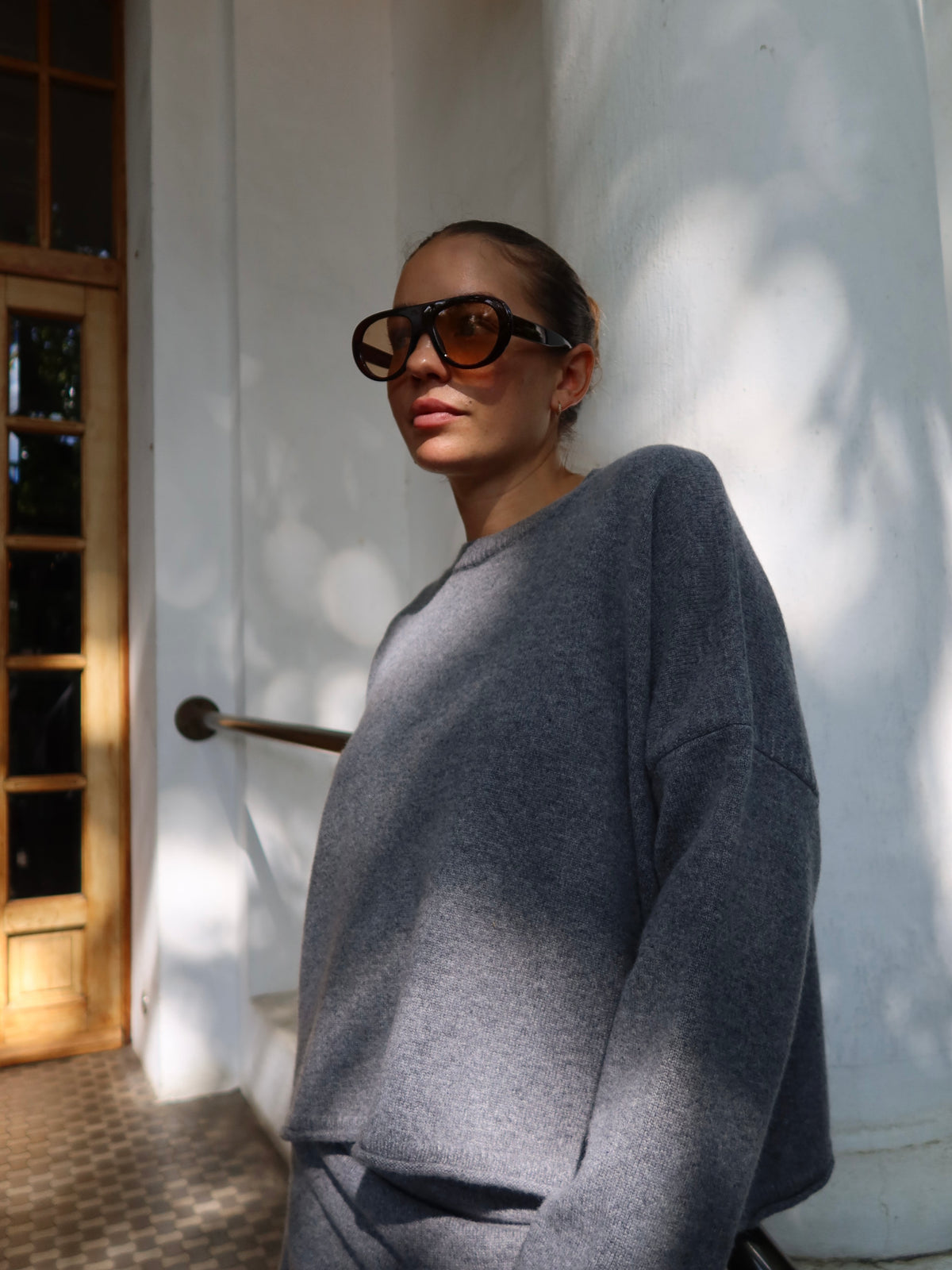 AMELIE CREWNECK grey melange
