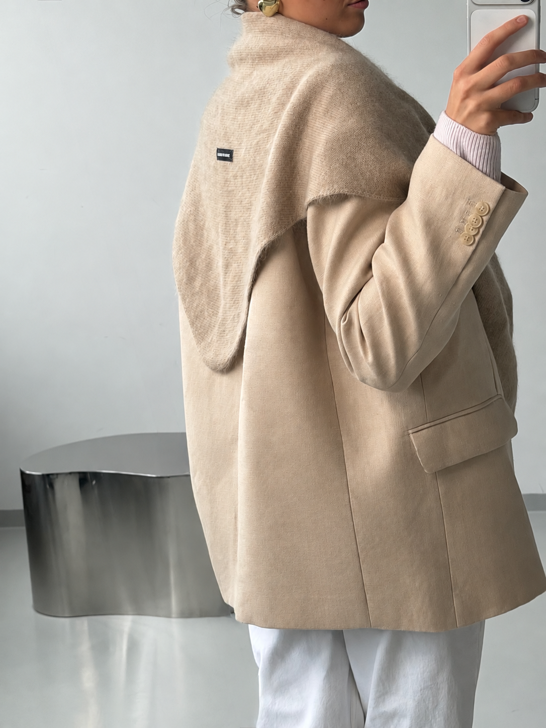 ESMÉE SCARF BEIGE MELANGE