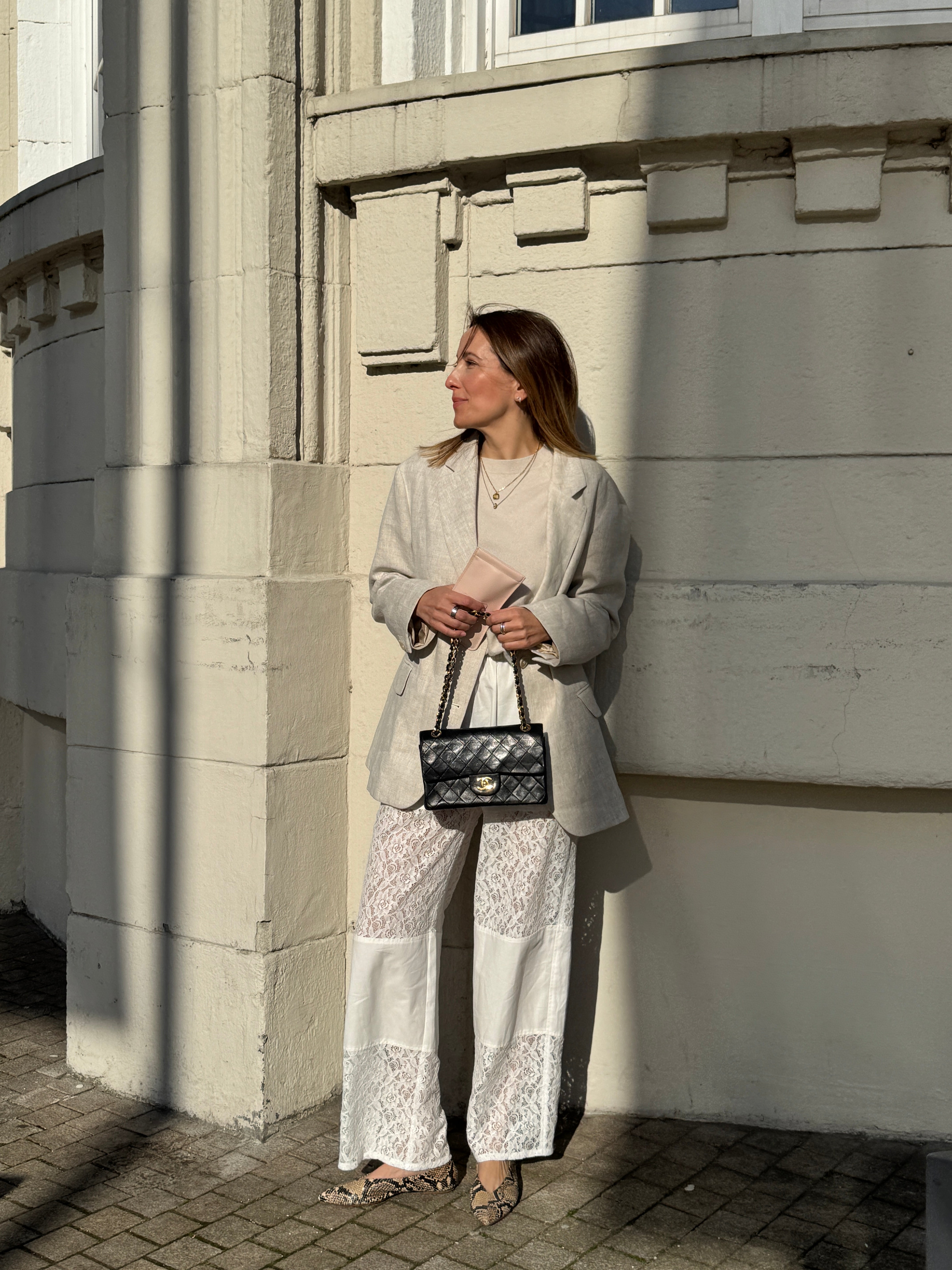 SOHO STUDIOS ANNI BLAZER sand