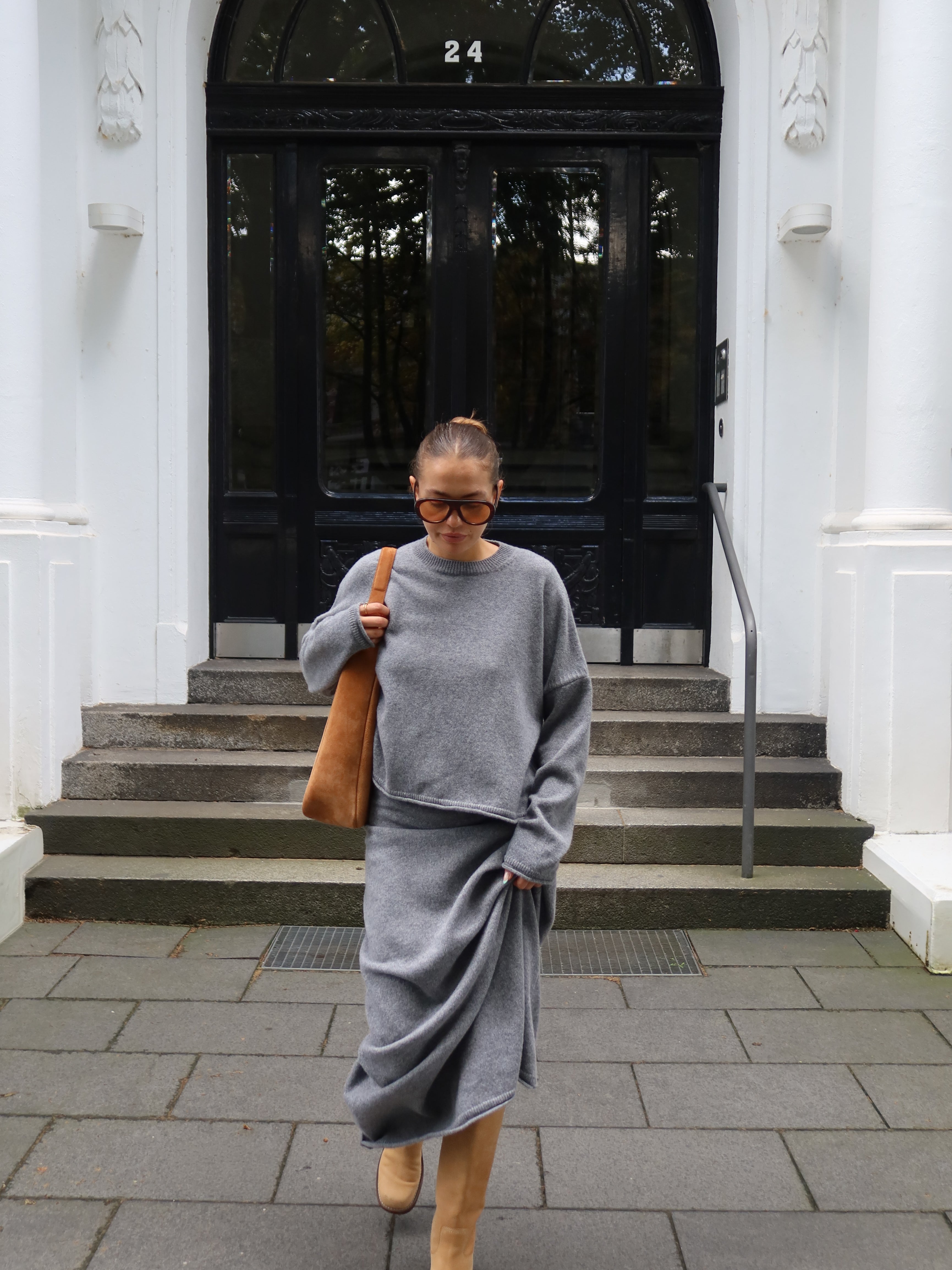 AMELIE CREWNECK grey melange