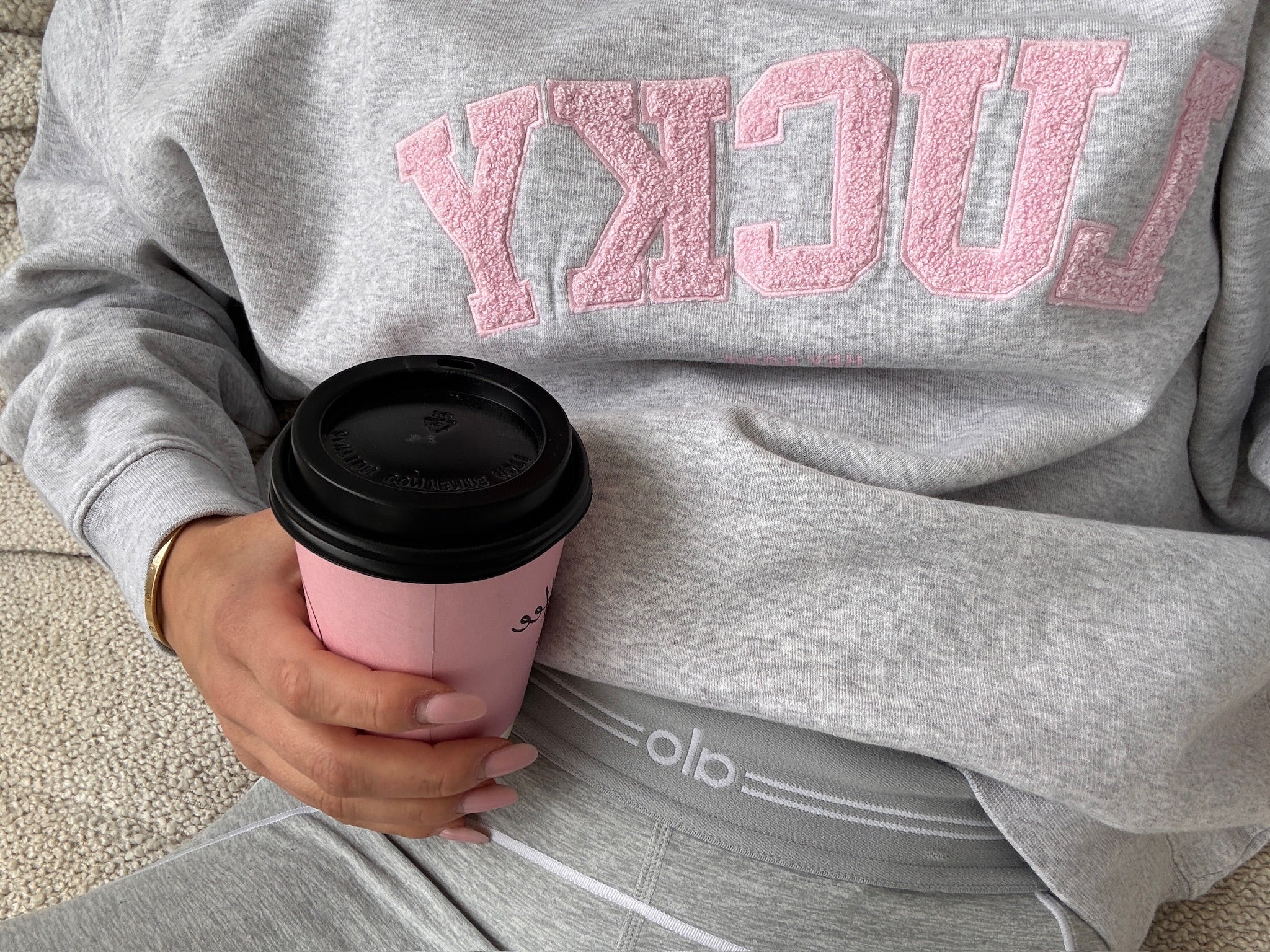 LUCKY SWEATSHIRT light grey melange