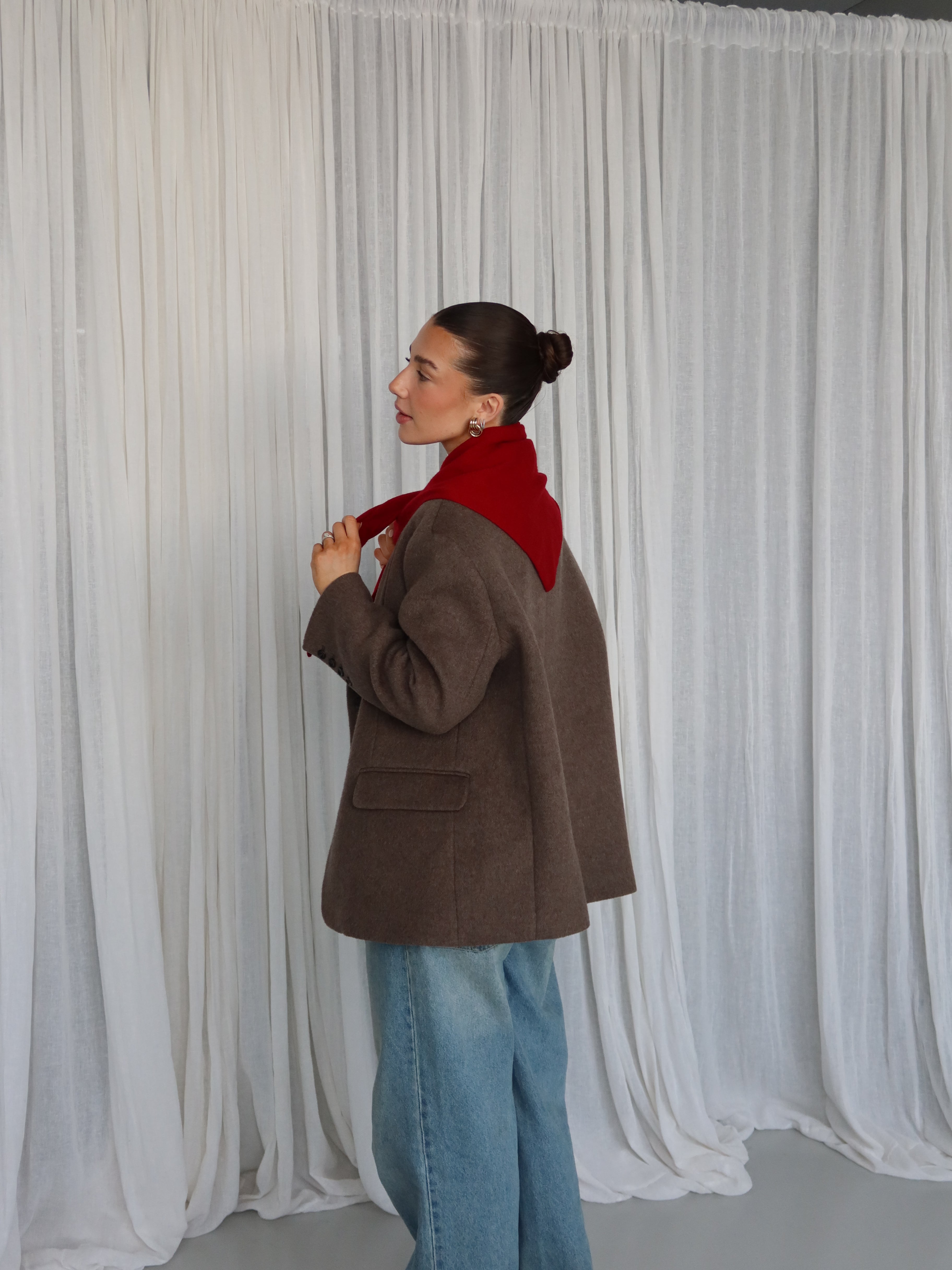 LOUISA CASHMERE SCARF red