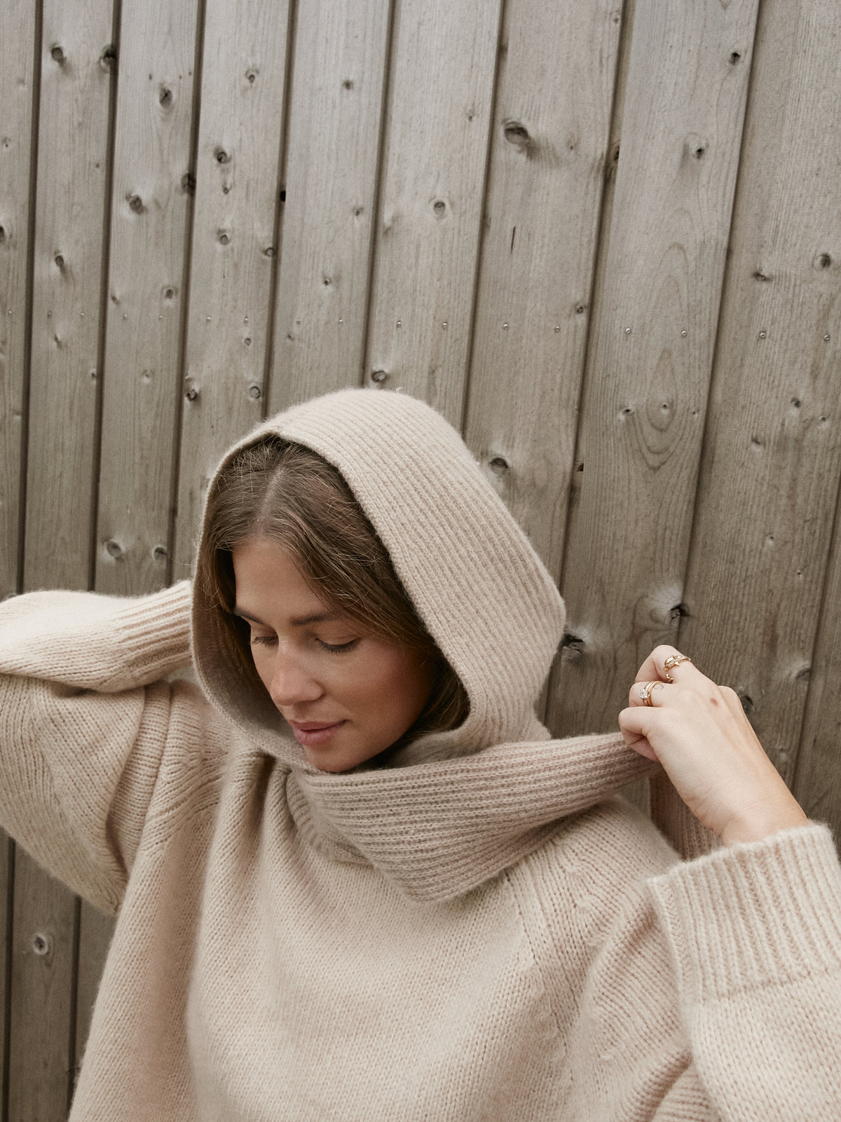 JOSIE BALACLAVA beige melange