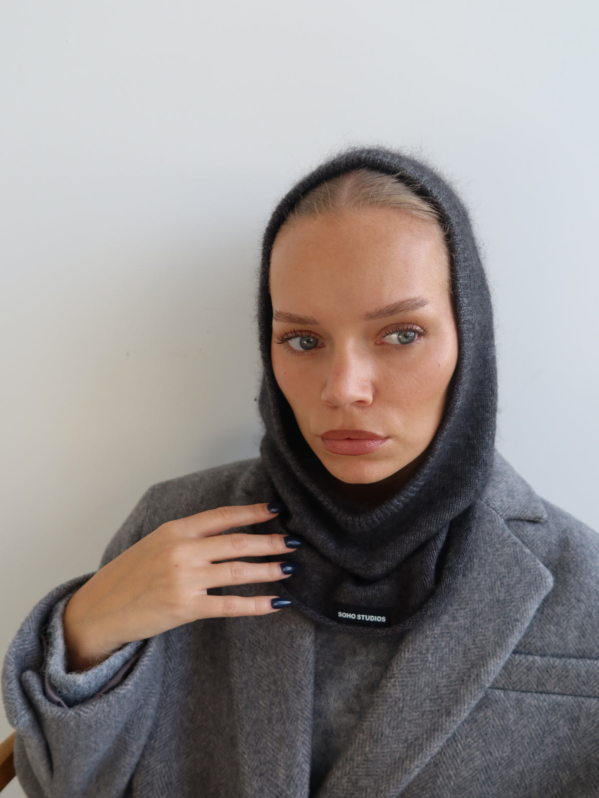 NURI BALACLAVA grey melange