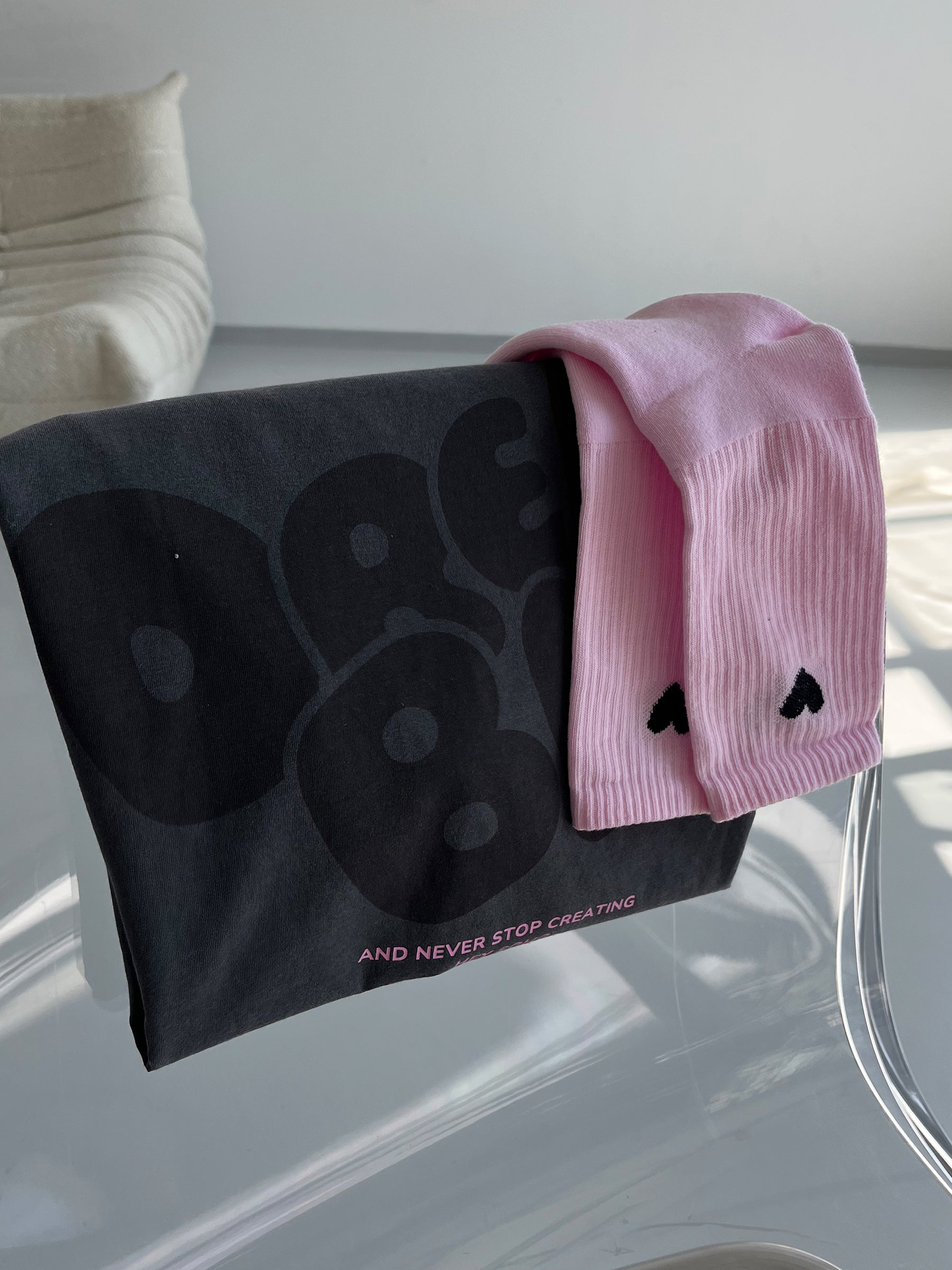 BLACK HEART Socken