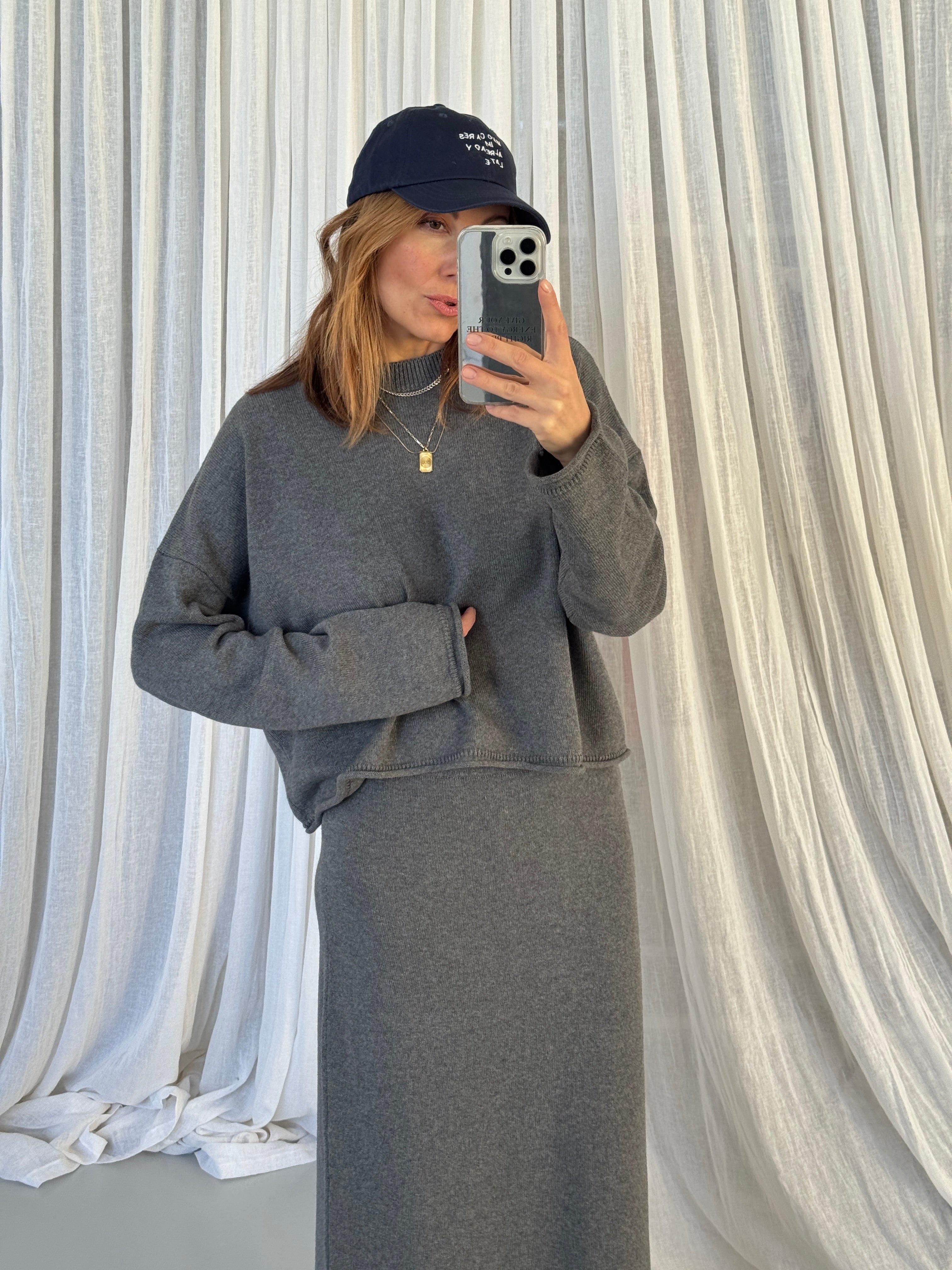 ANTONELLA SKIRT grey melange