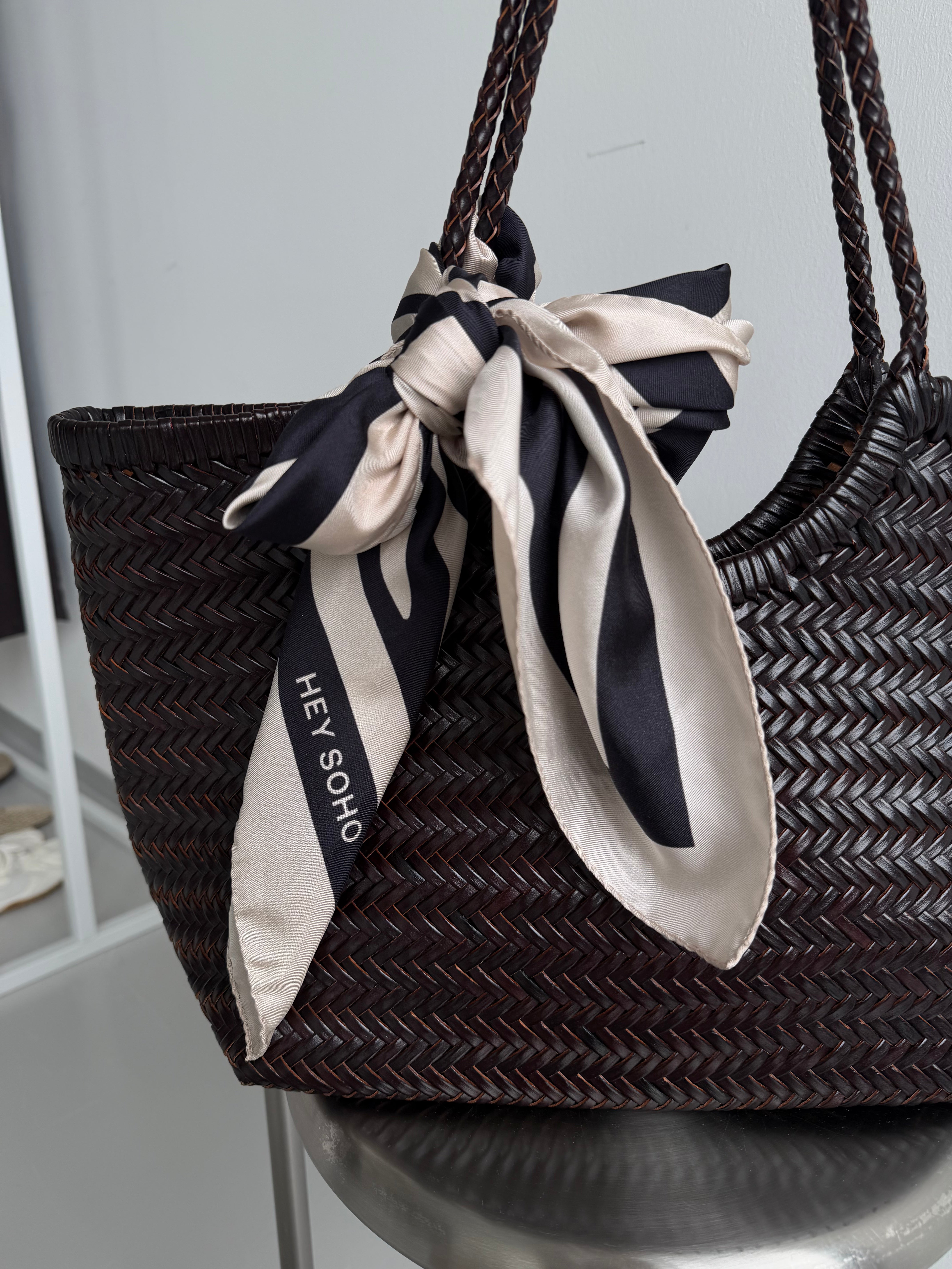 HEY SOHO ZEBRA SILK SCARF