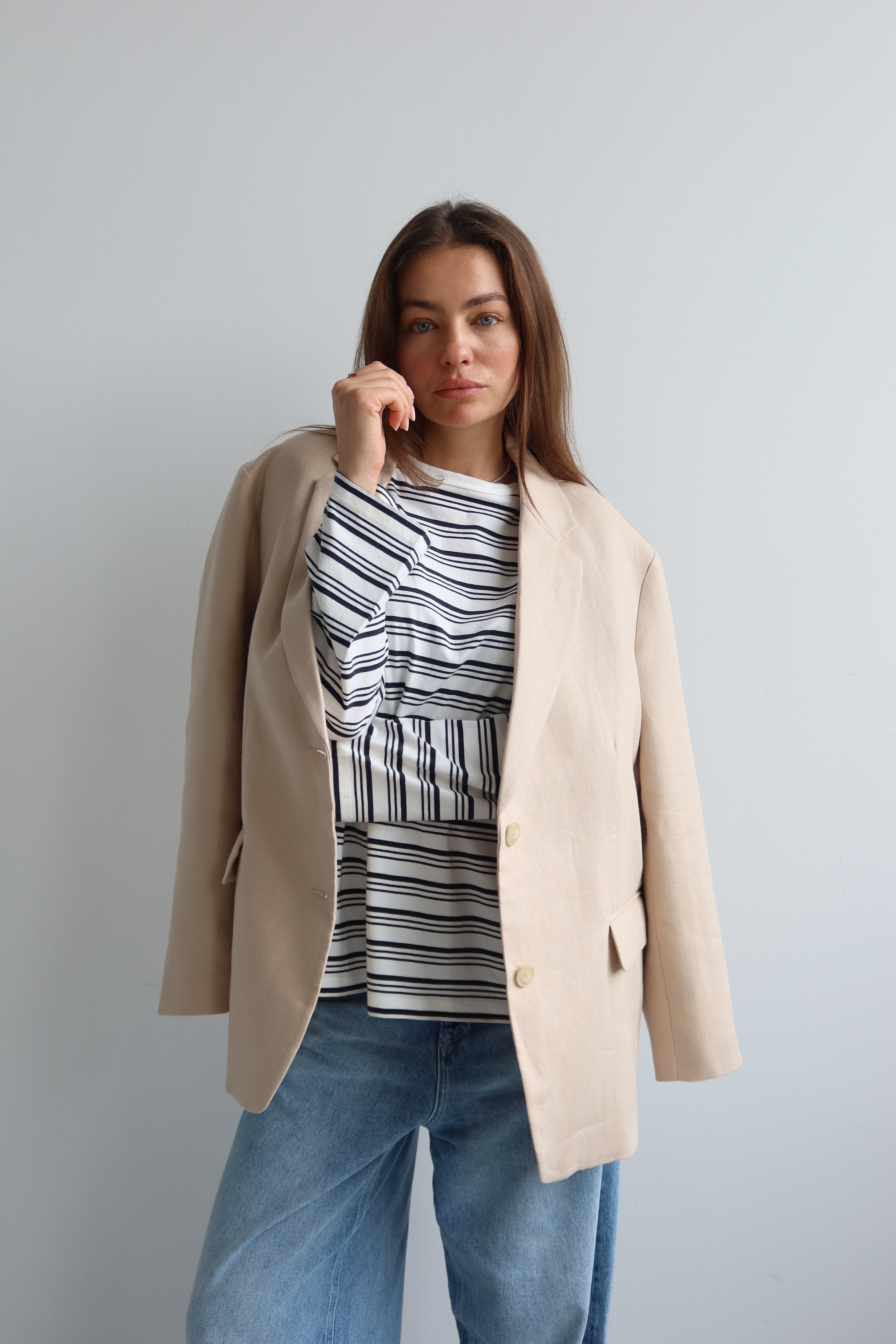 SOHO STUDIOS ANNI BLAZER beige