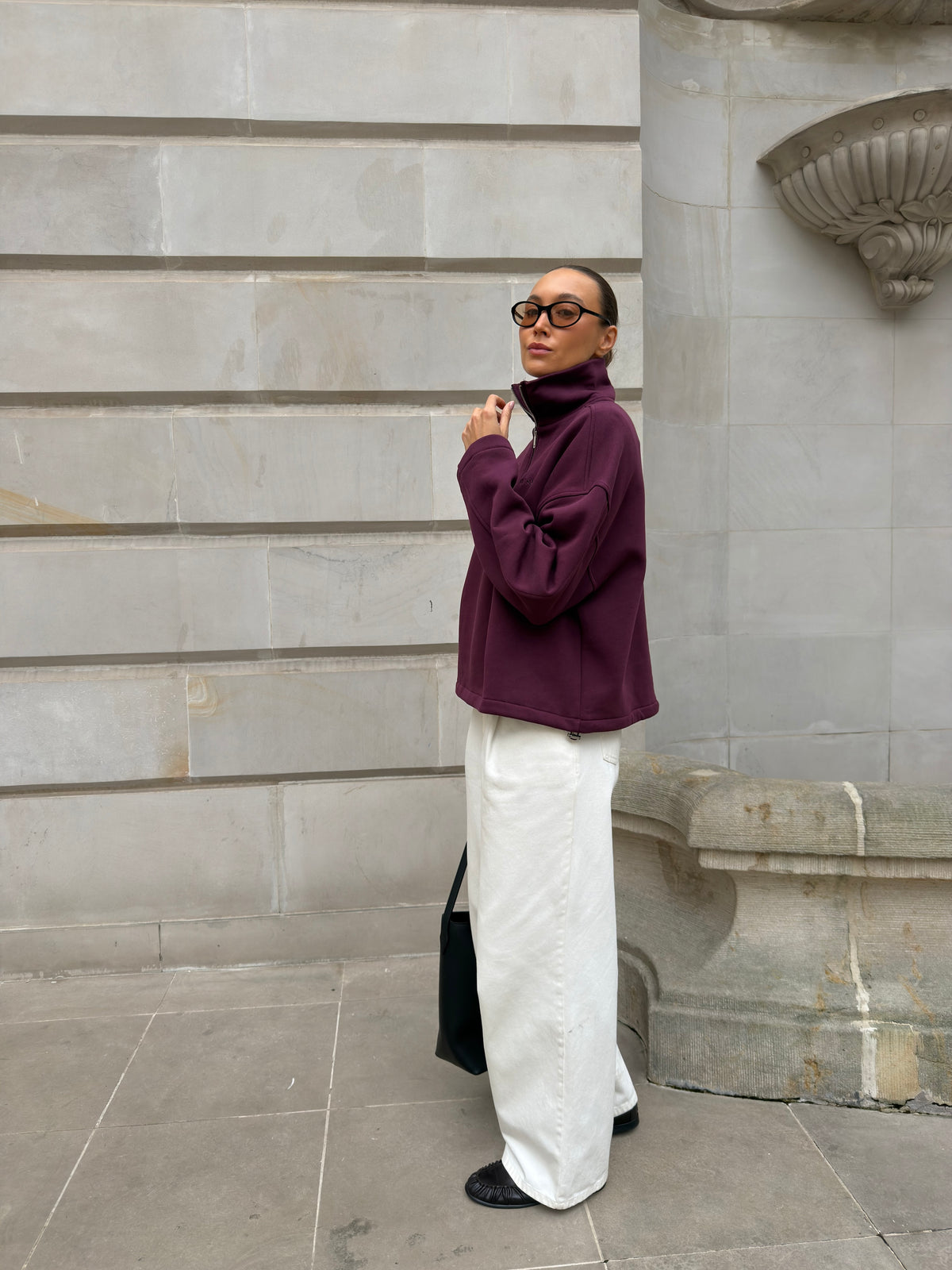 HEY SOHO TECHNO SWEATSHIRT PLUM