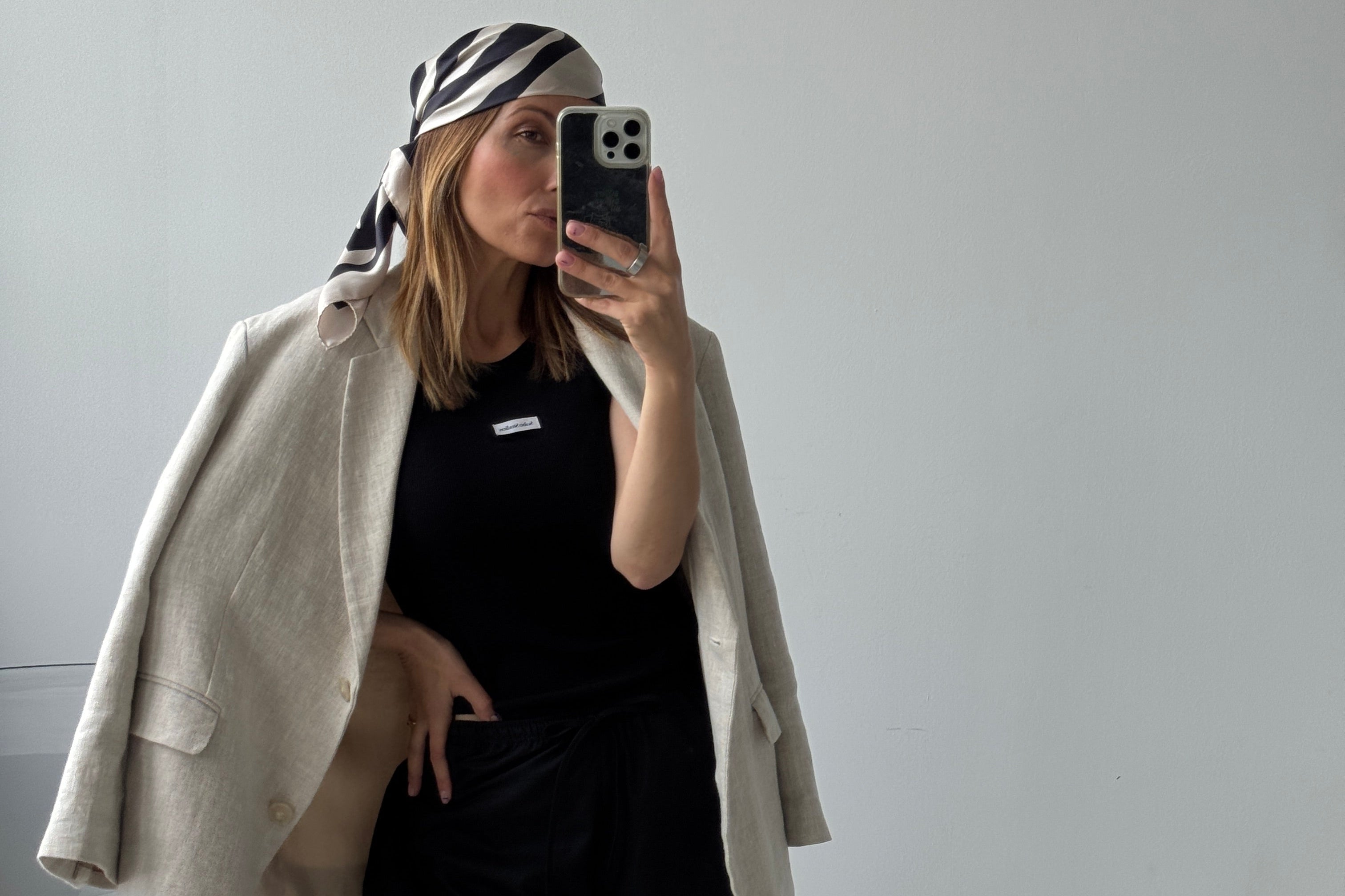 HEY SOHO ZEBRA SILK SCARF