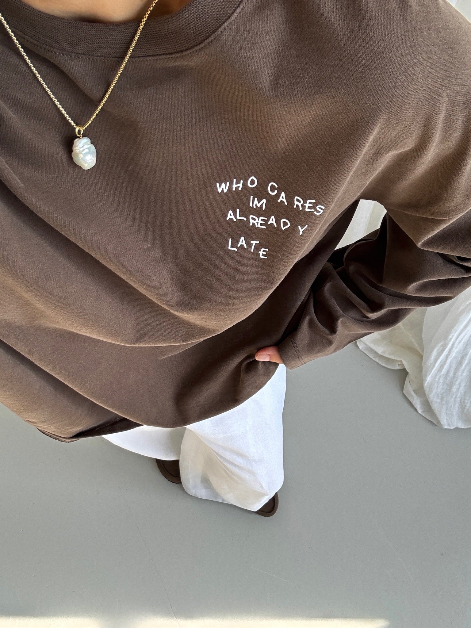 WHO CARES Longsleeve