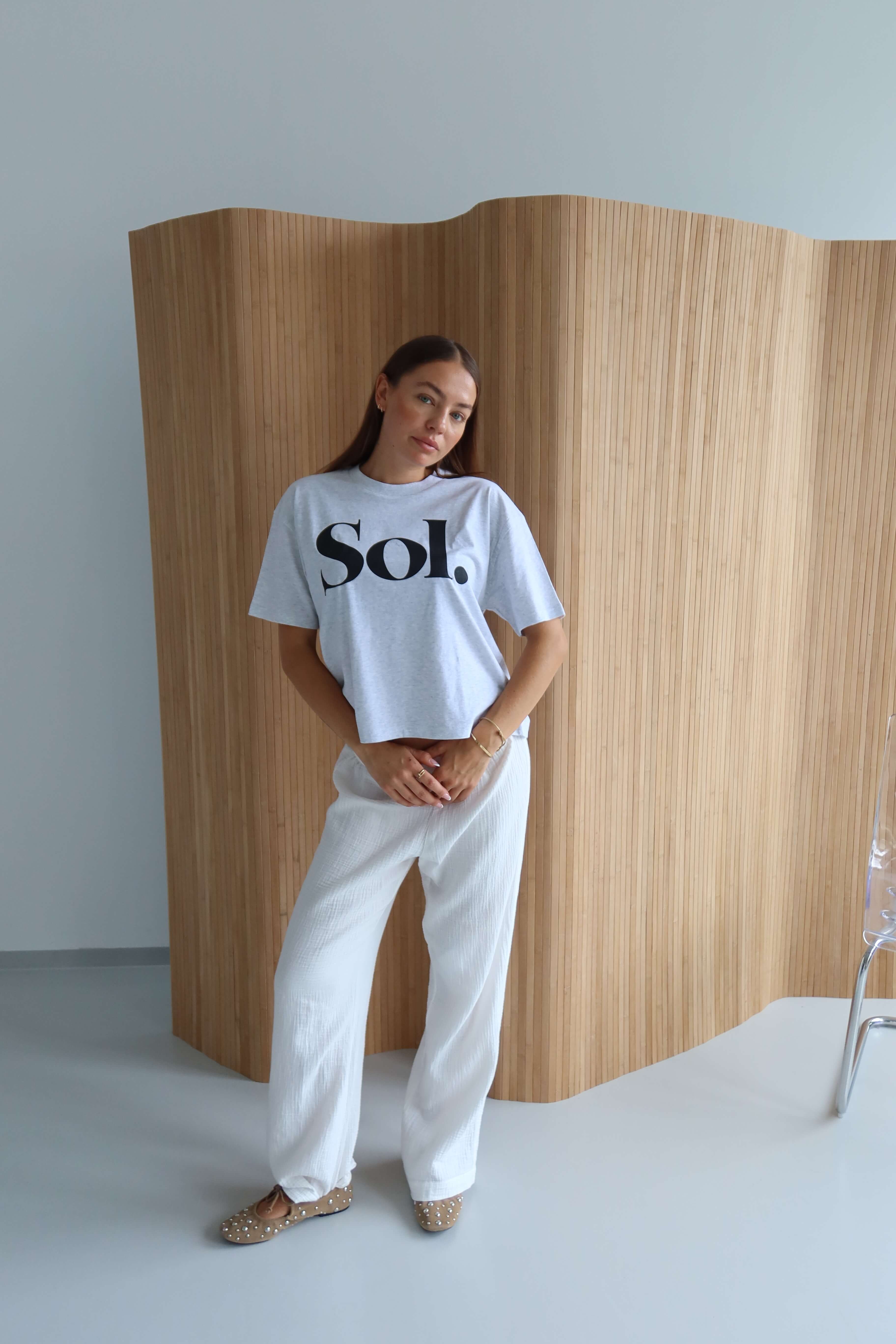 SOL CROPPED T-SHIRT