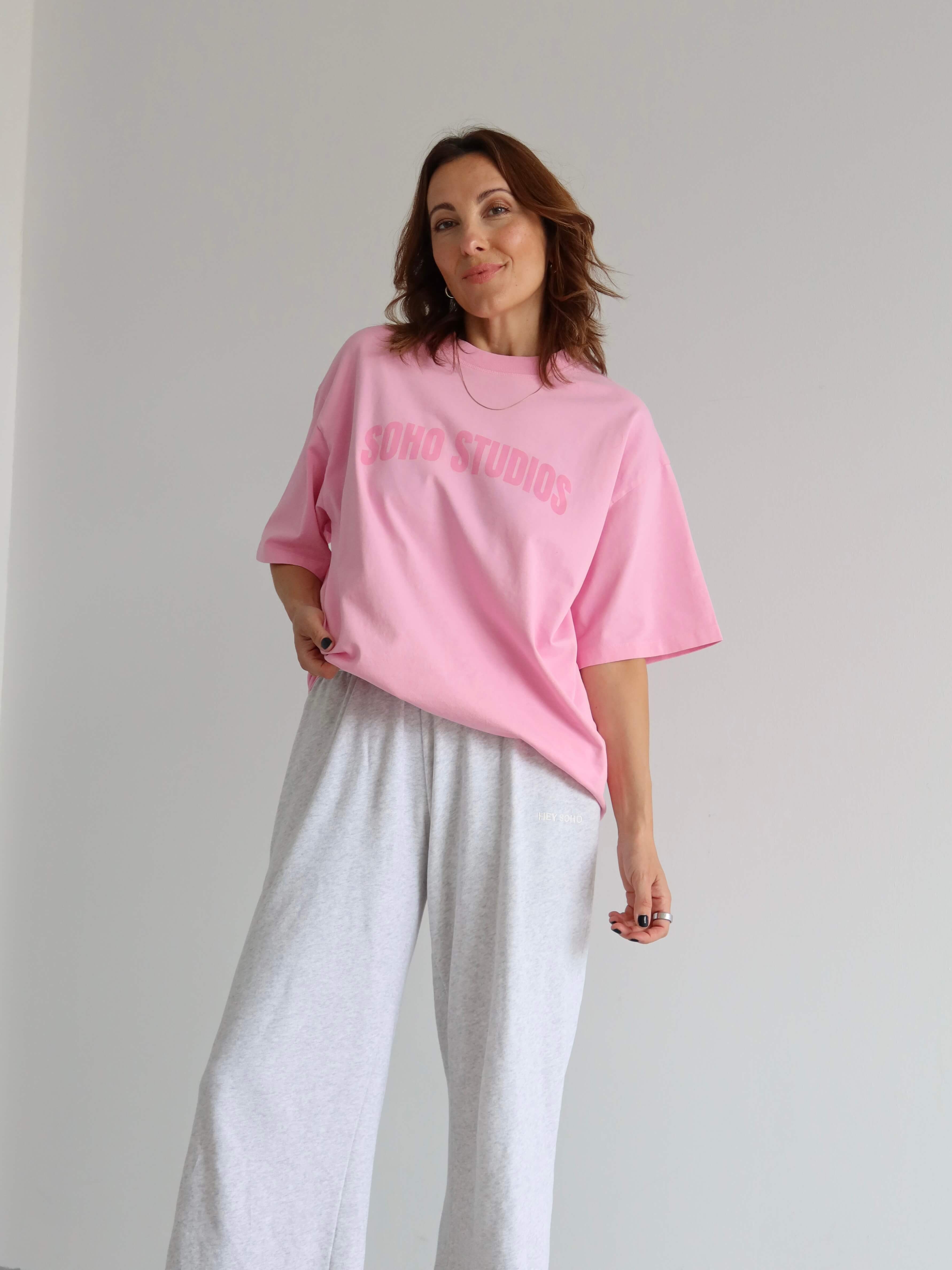 SOHO STUDIOS LOGO T-Shirt washed pink