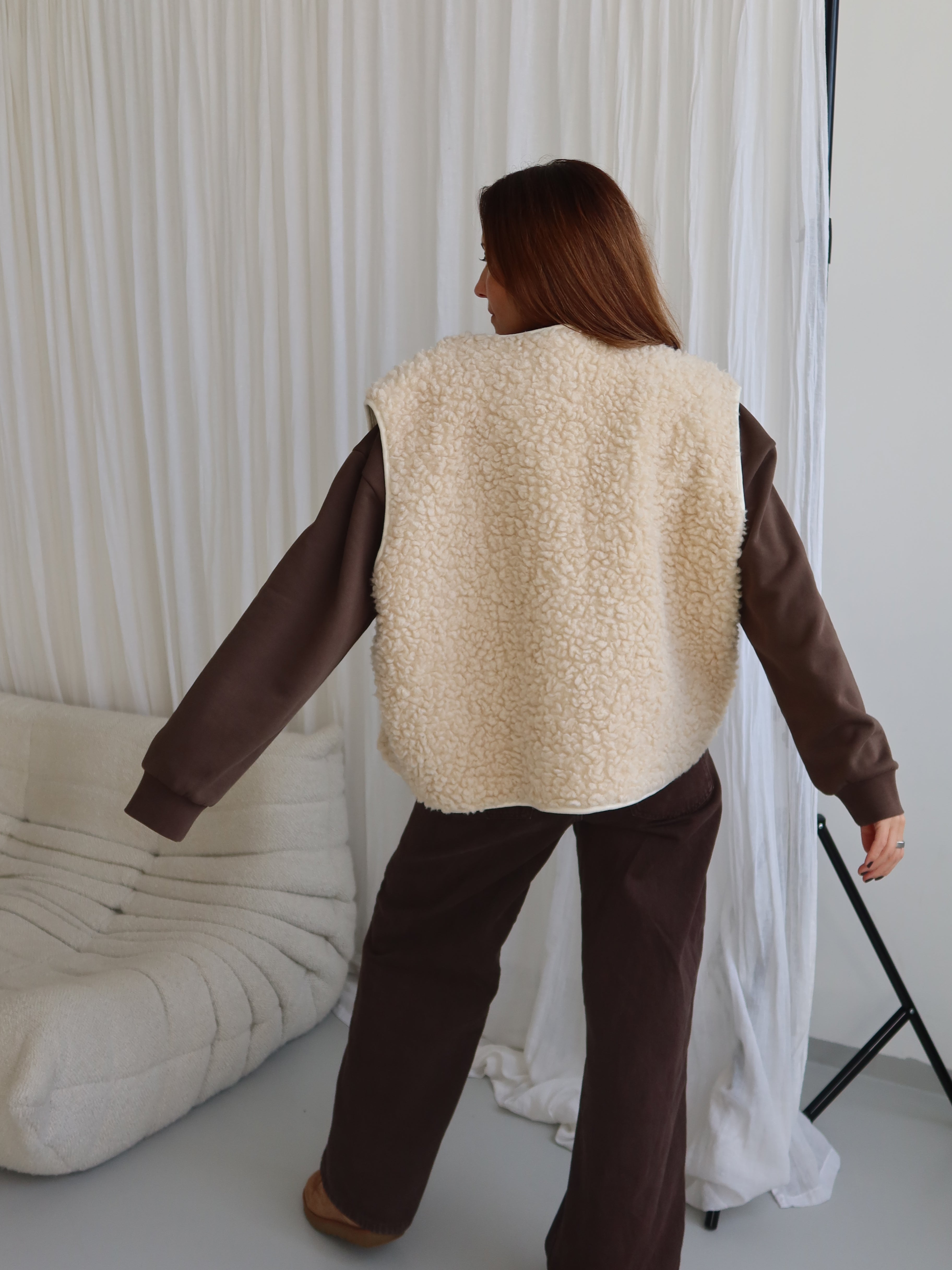 SOHO STUDIOS CELINA VEST beige