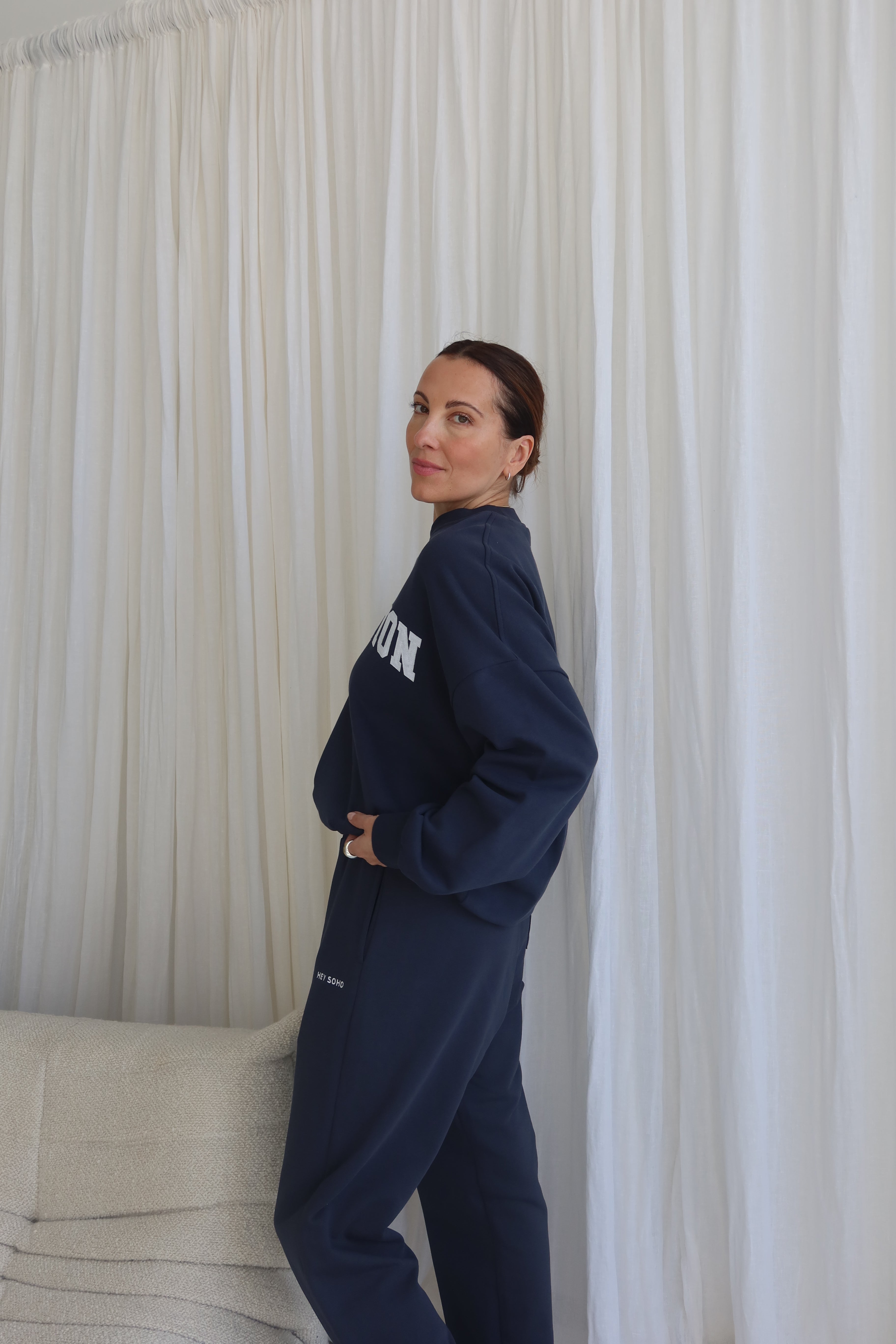 INTUITION Sweater midnight | white