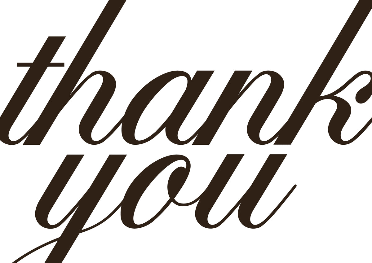 HEY SOHO POSTKARTE "Thank you"