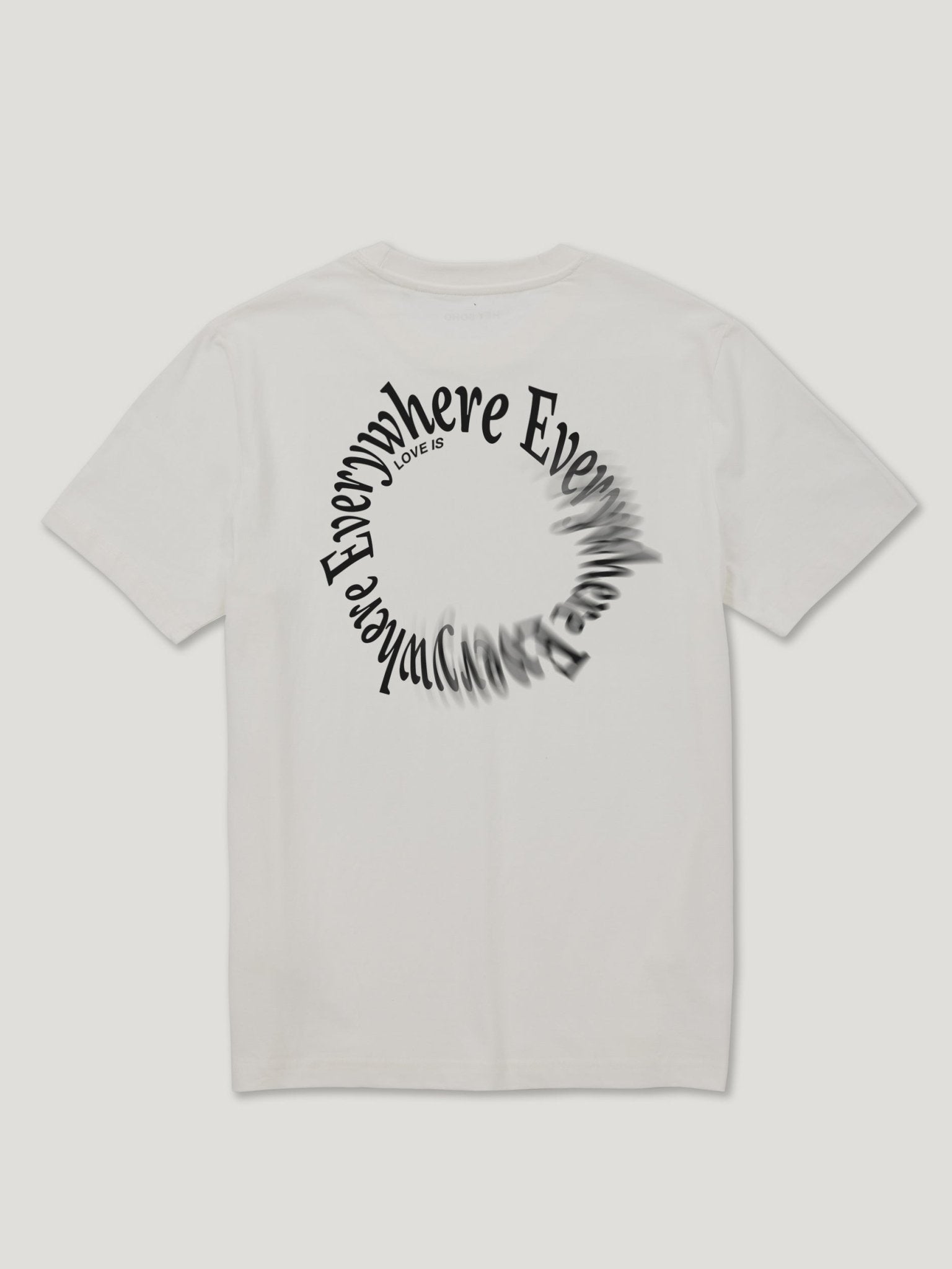 LOVE IS EVERYWHERE T-Shirt offwhite/schwarz - heysoho