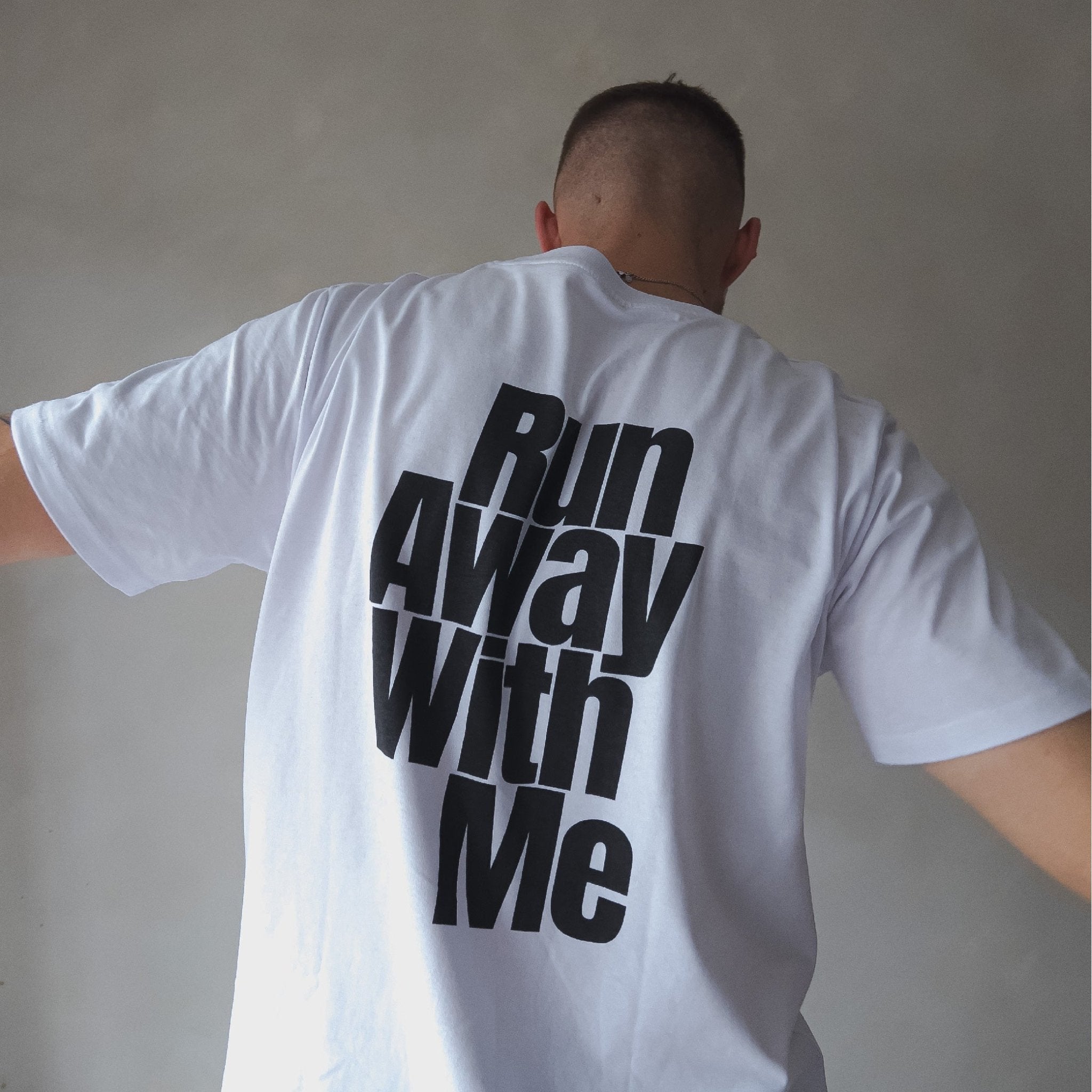 Run Away T-Shirt weiß - heysoho